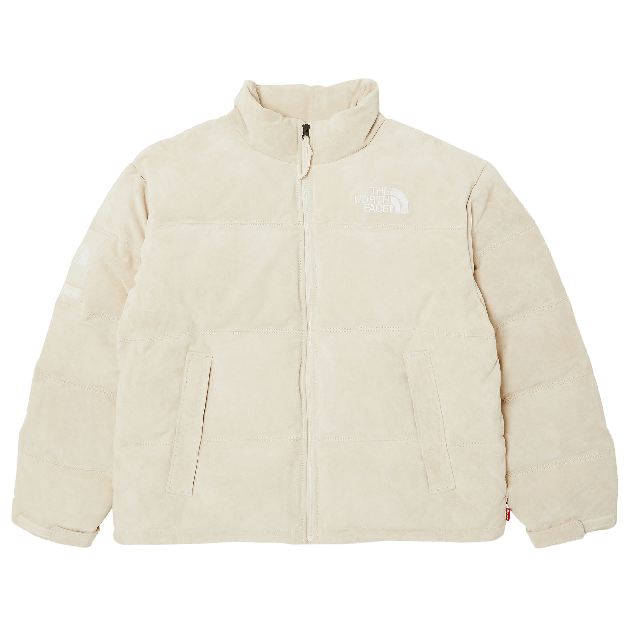 Supreme x The North Face Suede Nuptse Jacket 'Stone'