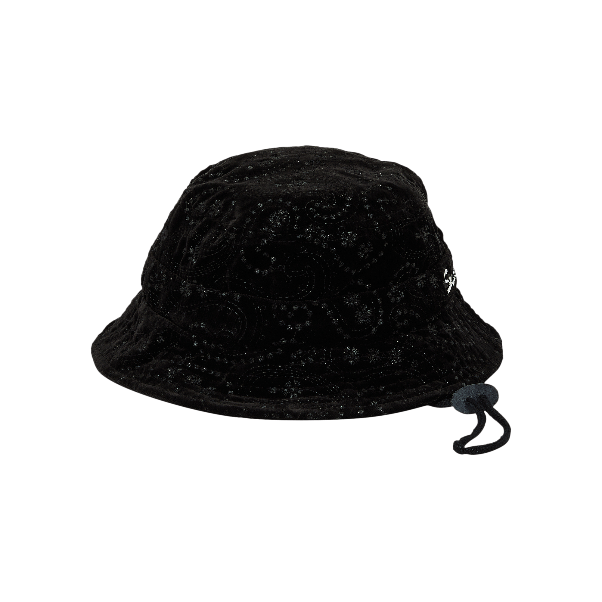 Supreme Velvet Paisley Boonie 'Black'