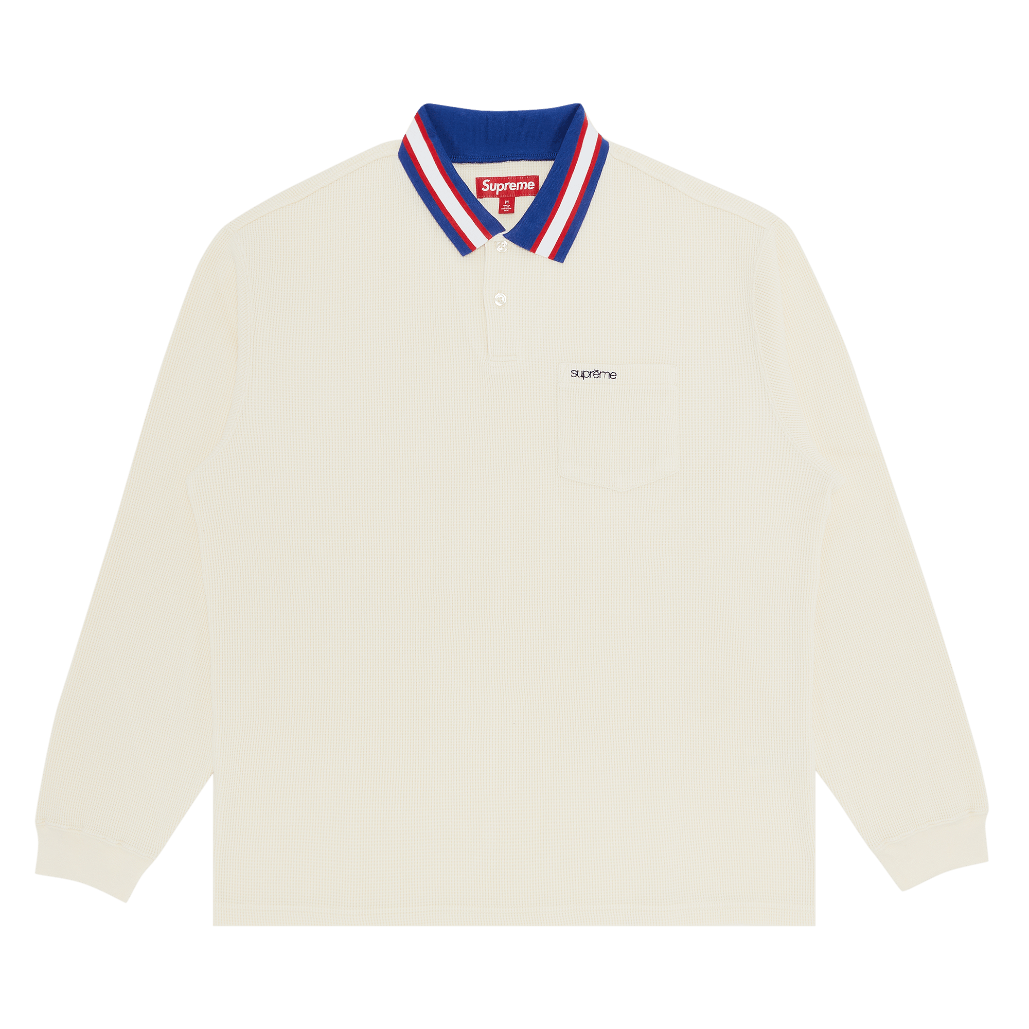 Supreme Thermal Long-Sleeve Polo 'Natural'