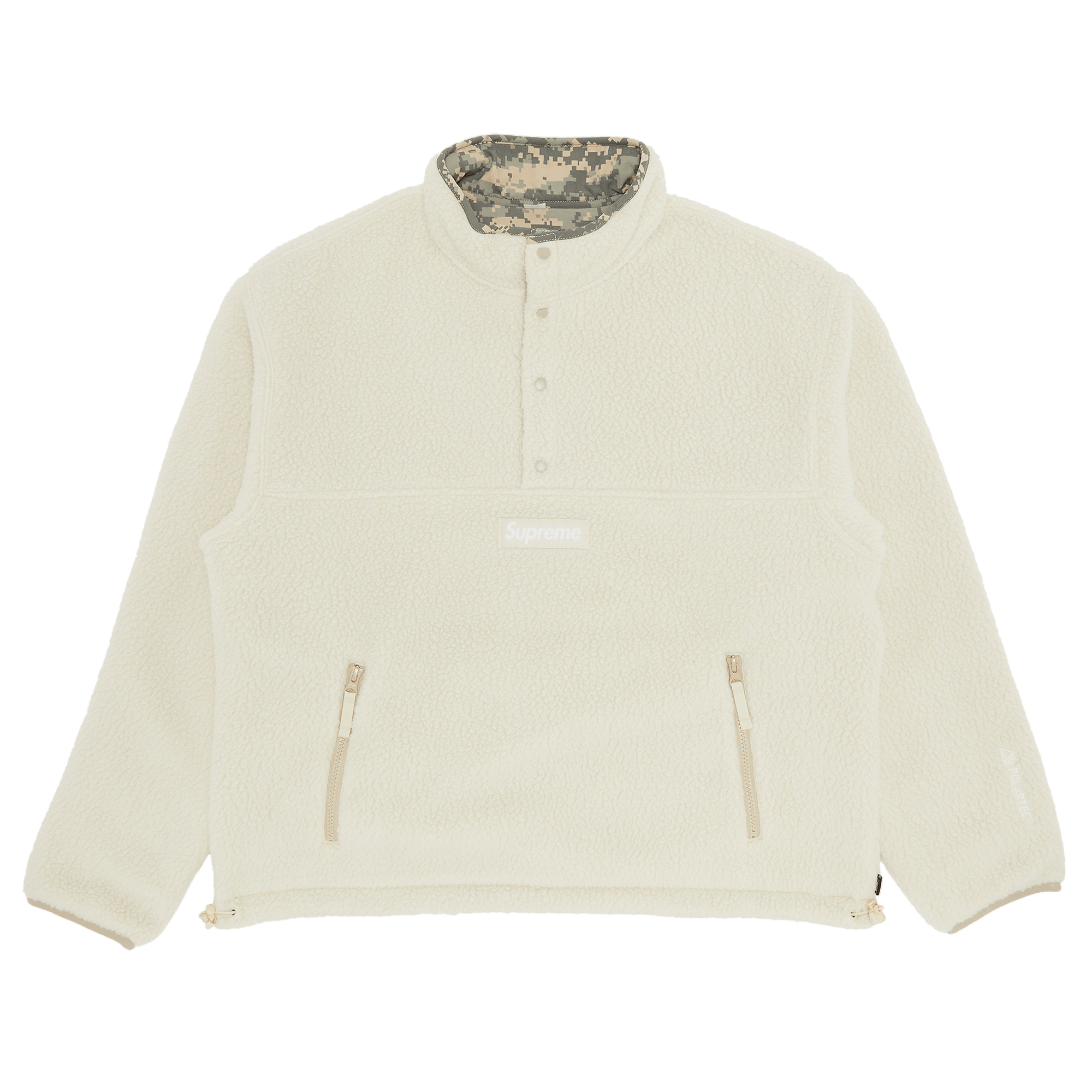Supreme Polartec Shearling Reversible Pullover 'Natural'
