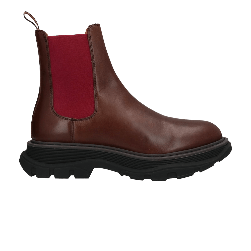 Alexander McQueen Tread Chelsea Boot 'Chocolate Burgundy'