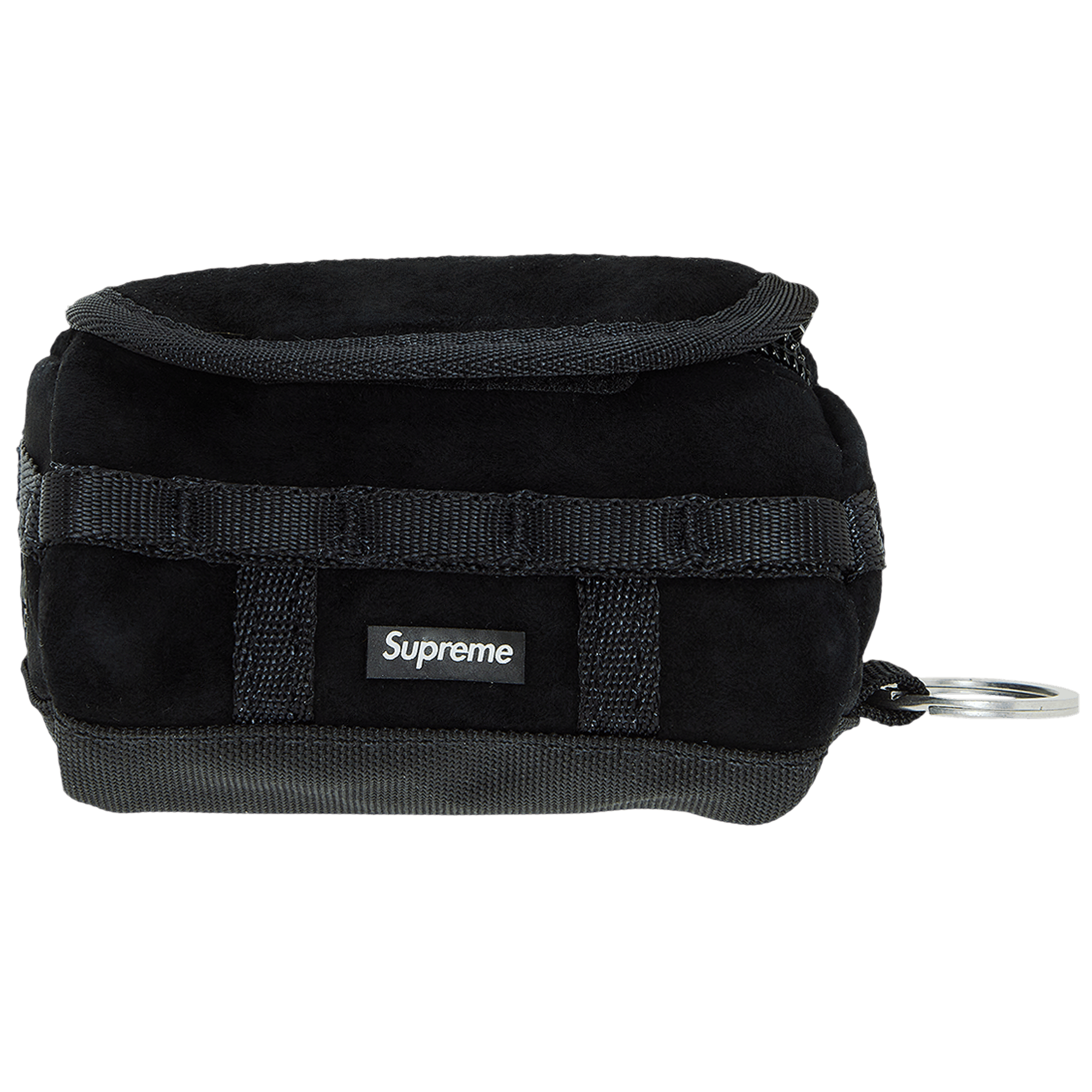 Supreme x The North Face Suede Base Camp Duffle Keychain 'Black'