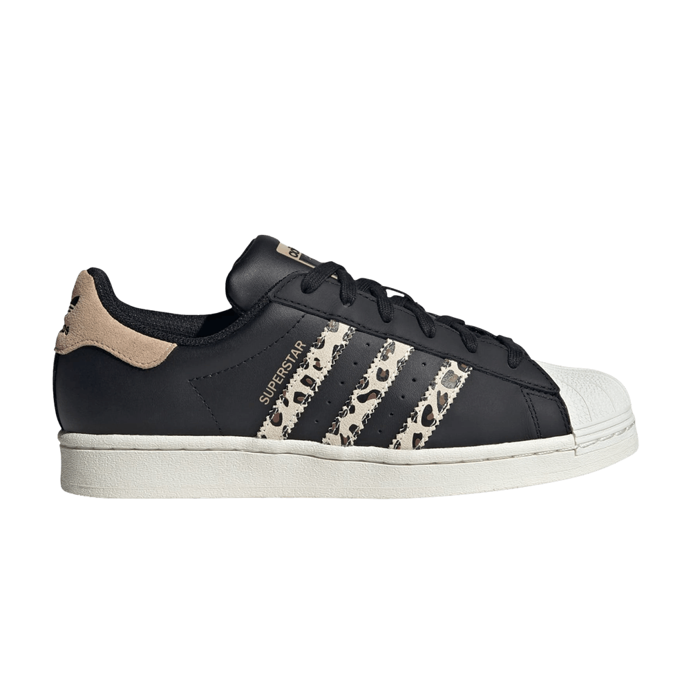 Adidas Wmns Superstar 'Black Beige Leopard'