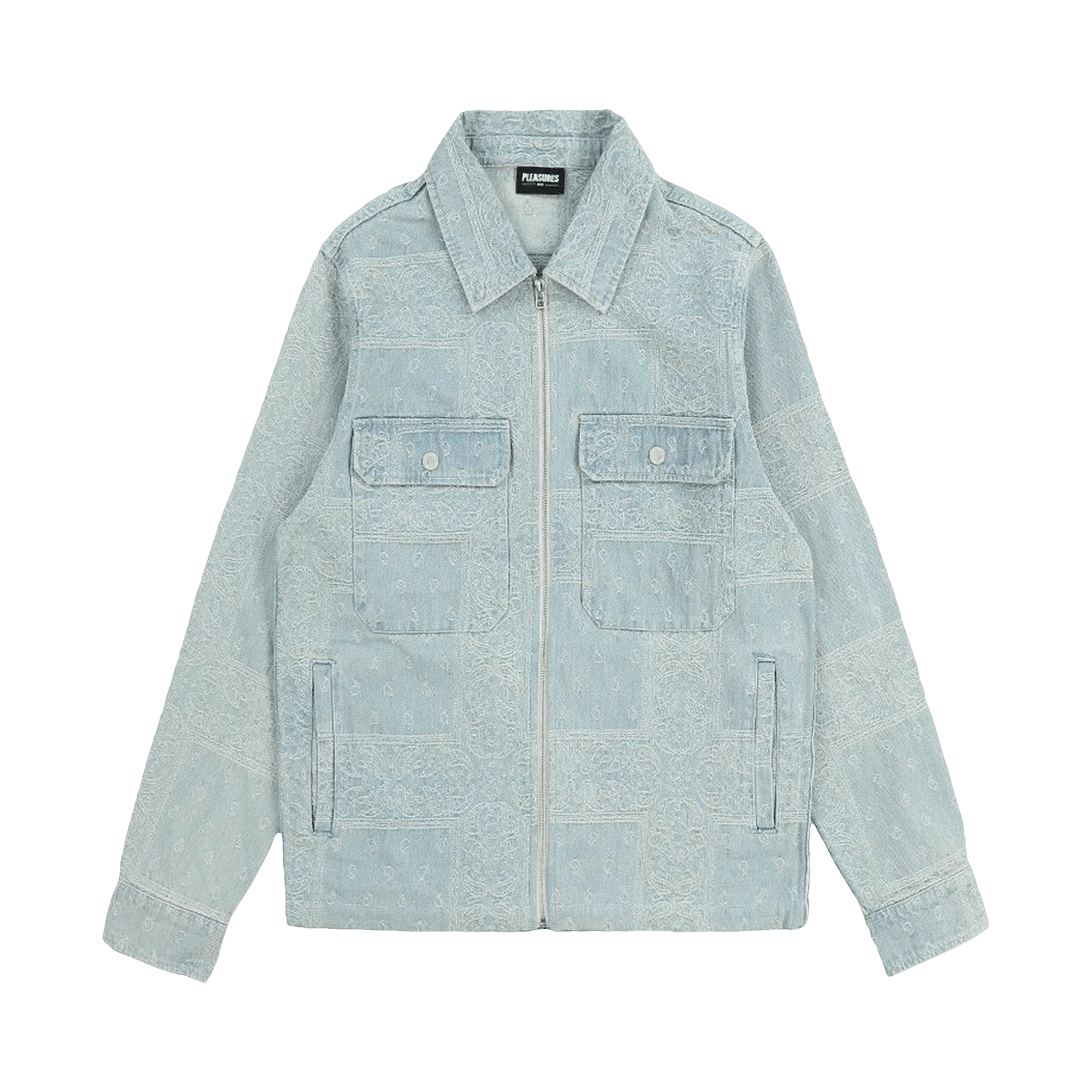 Pleasures Merit Denim Work Jacket 'Light Blue'