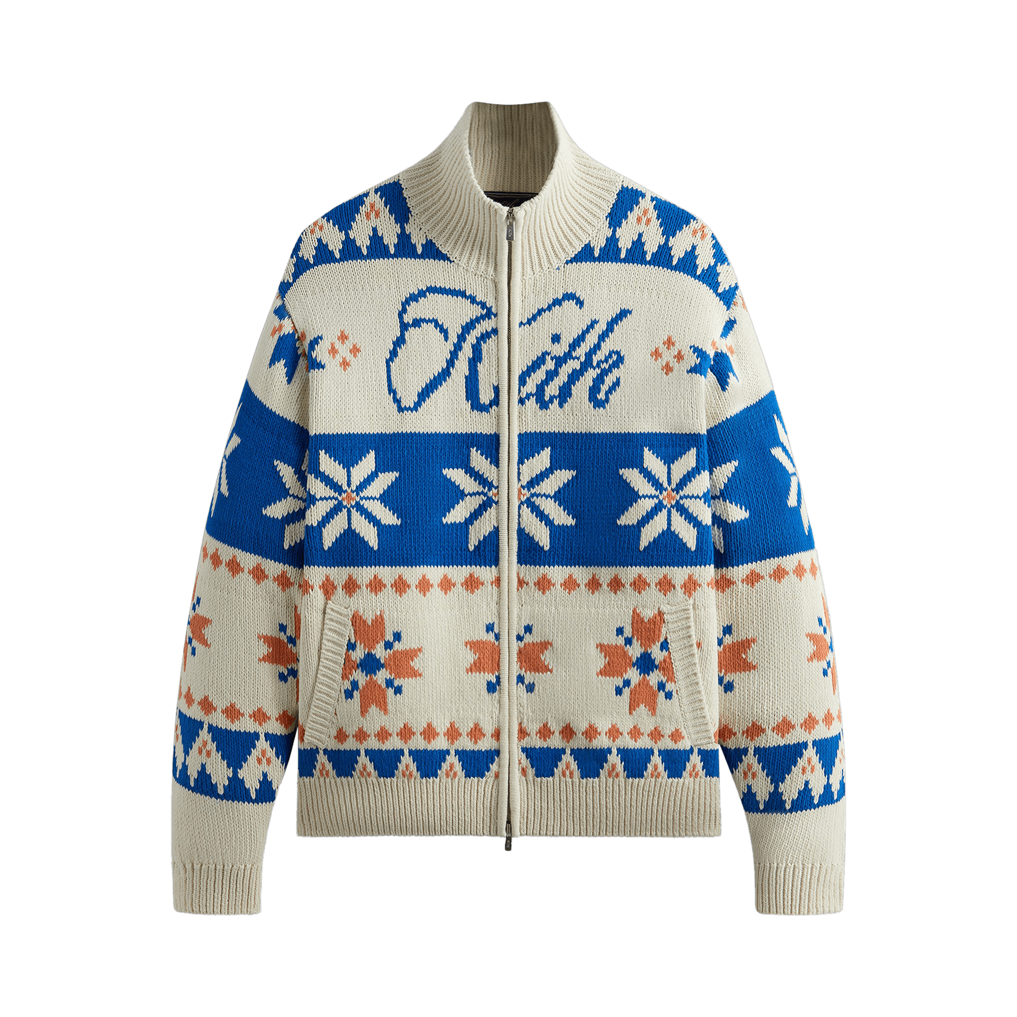 Kith Wyona Full Zip Sweater 'Sandrift'