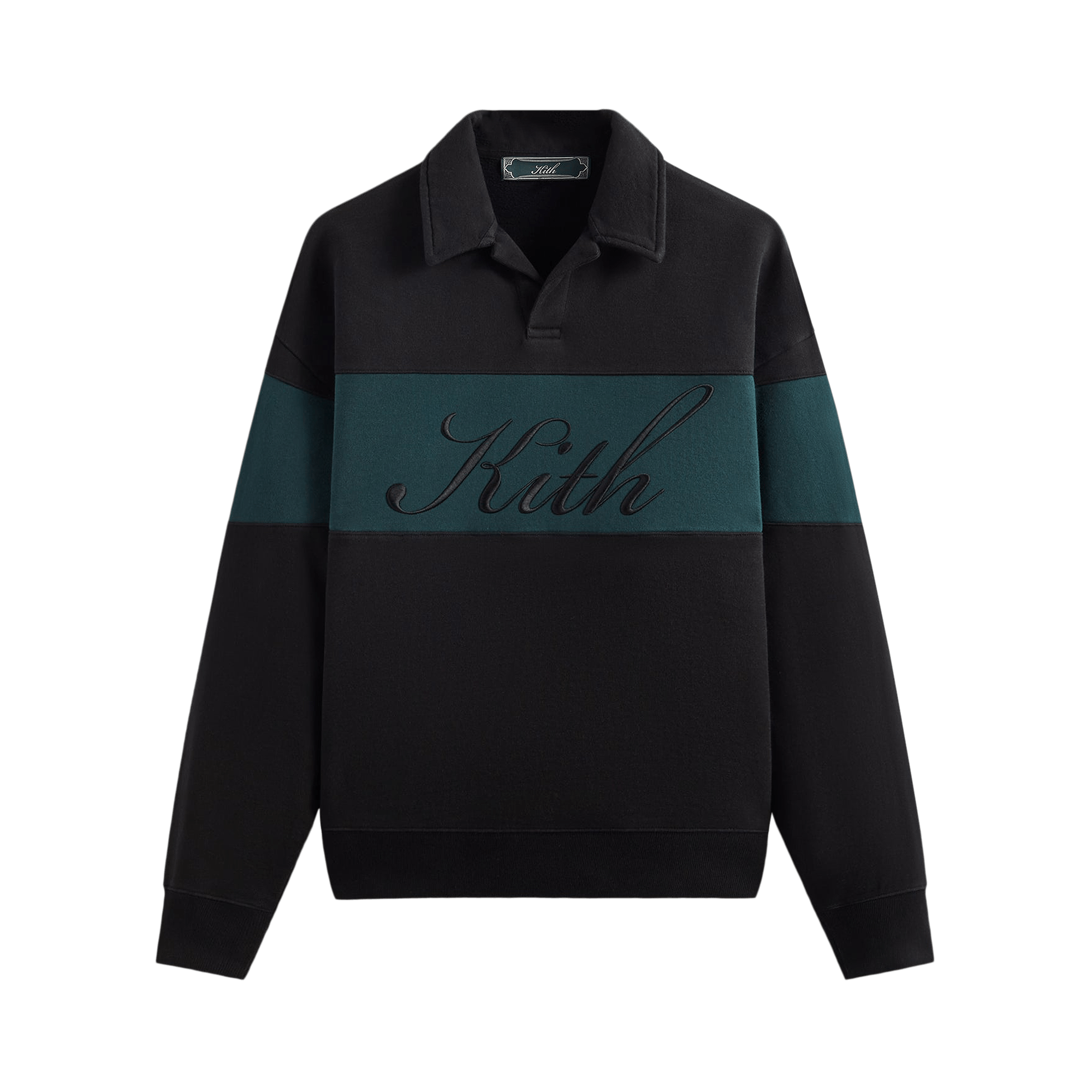 Kith Color-Blocked Nelson Collared Pullover 'Black'