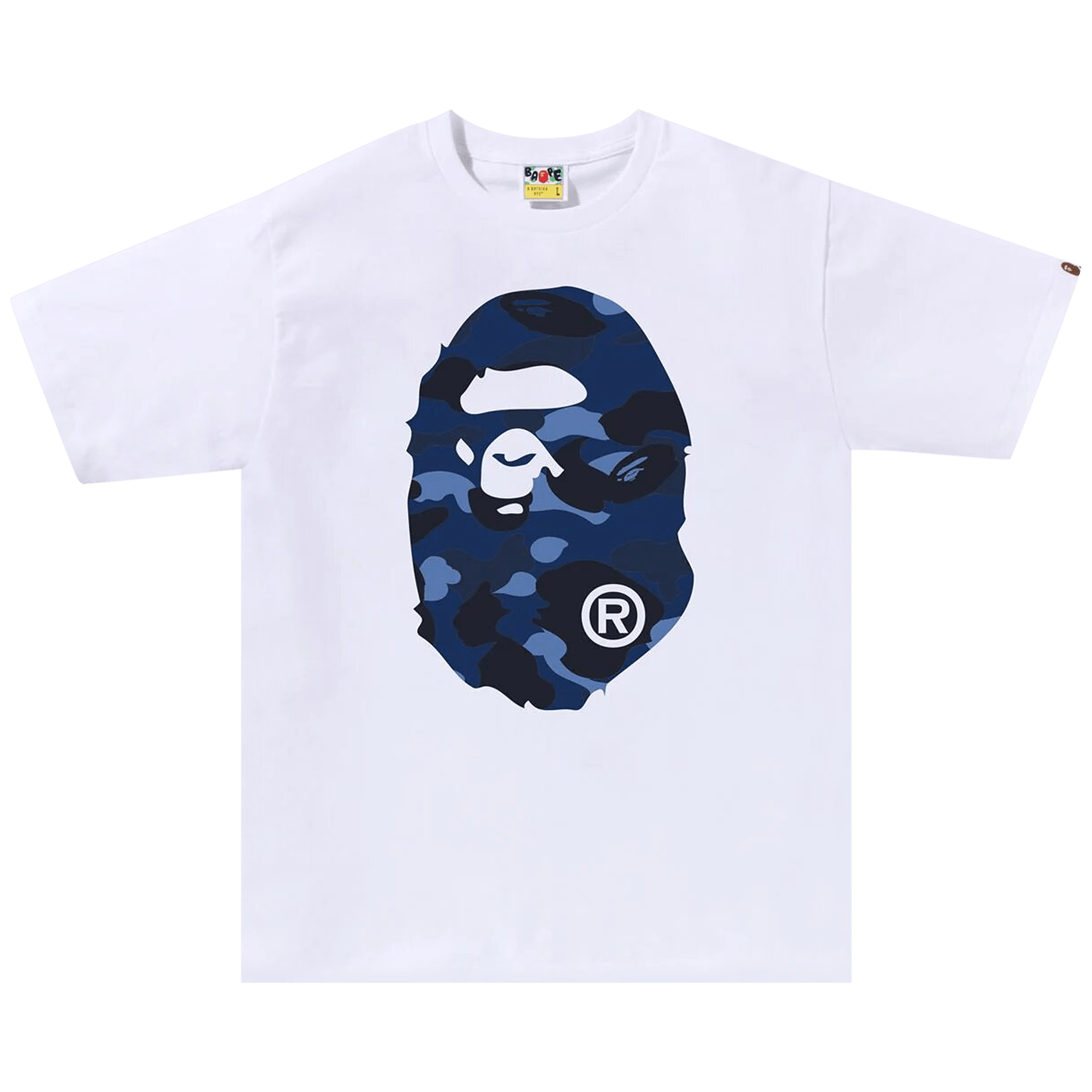 BAPE Color Camo Big Ape Head T-Shirt 'White/Navy'