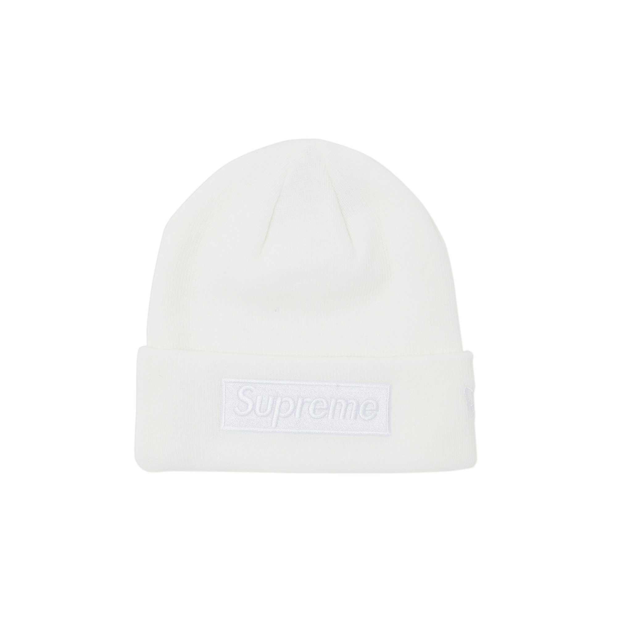 Supreme x New Era Box Logo Beanie 'White'