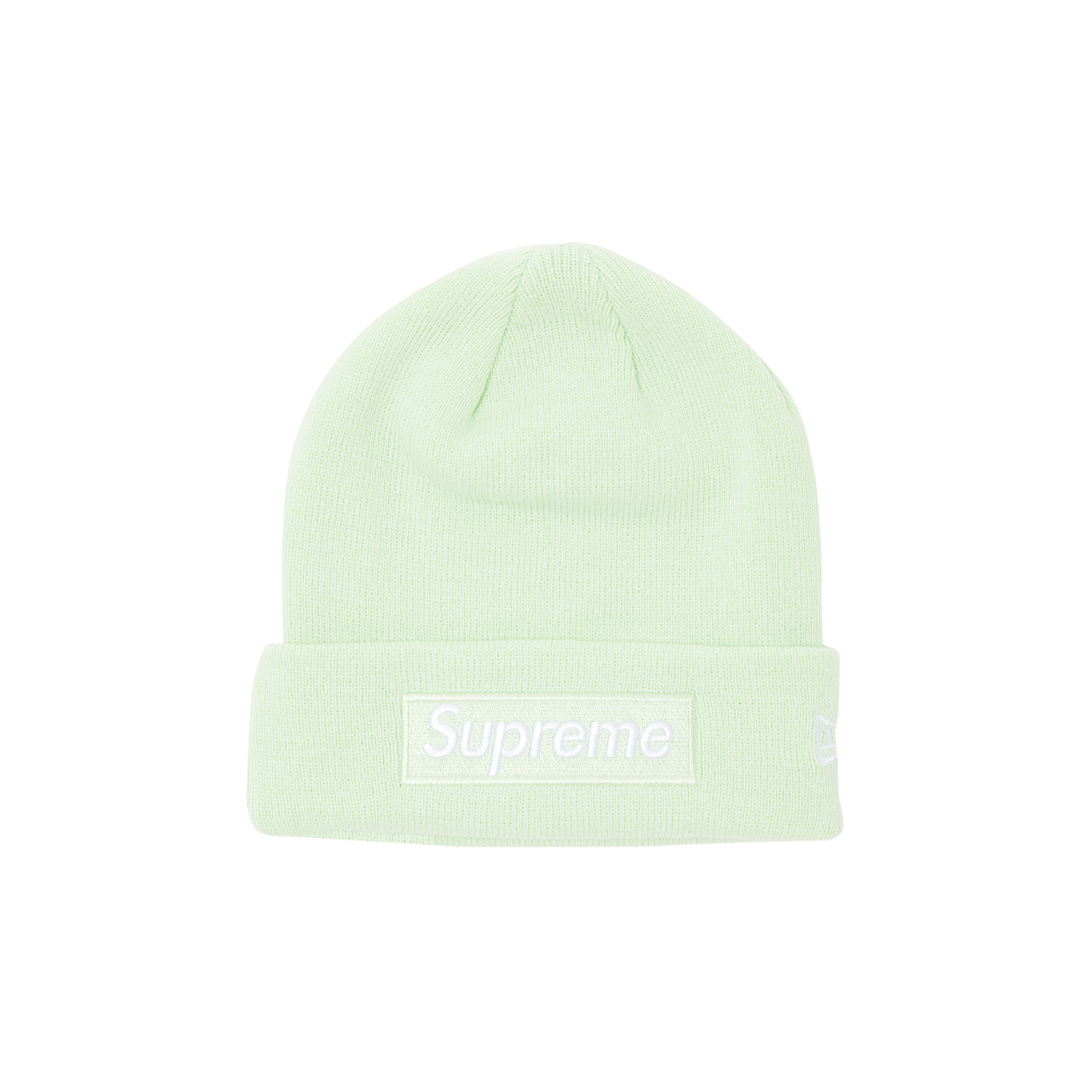 Supreme x New Era Box Logo Beanie 'Light Green'