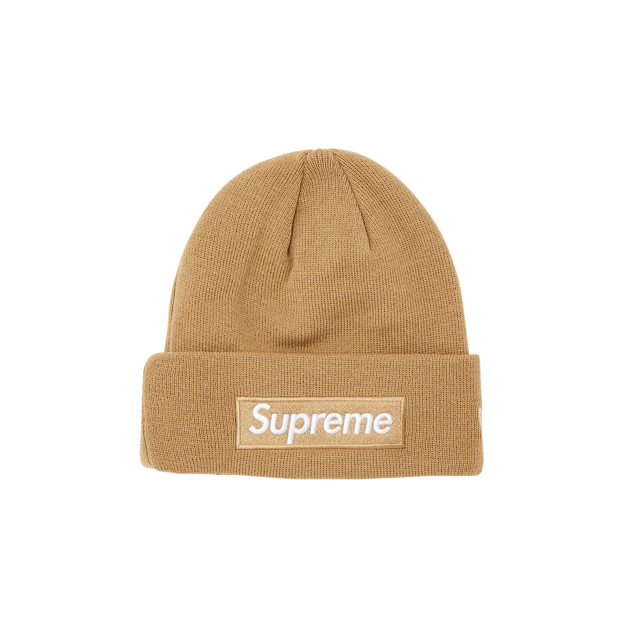 Supreme x New Era Box Logo Beanie 'Dark Sand'