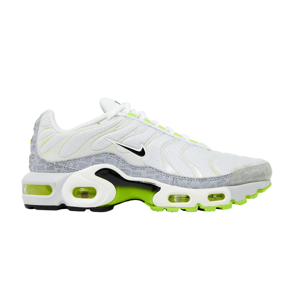 Nike Air Max Plus GS 'Reflective Logo - White Volt'