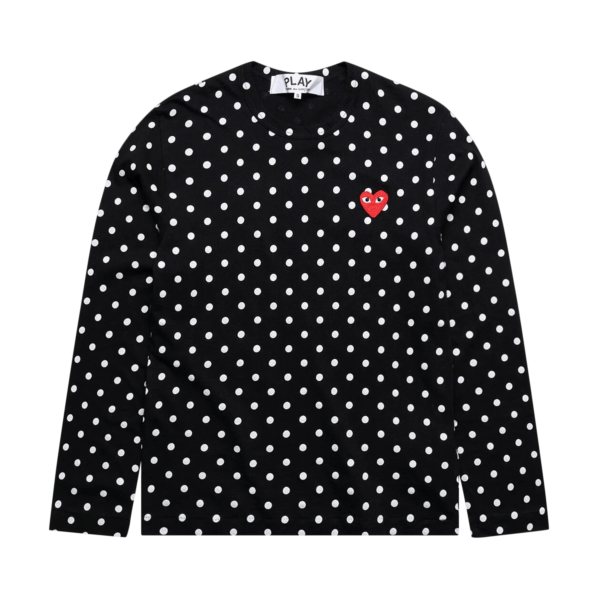 Comme des Garçons PLAY Polka Dot Long-Sleeve T-Shirt 'Black'
