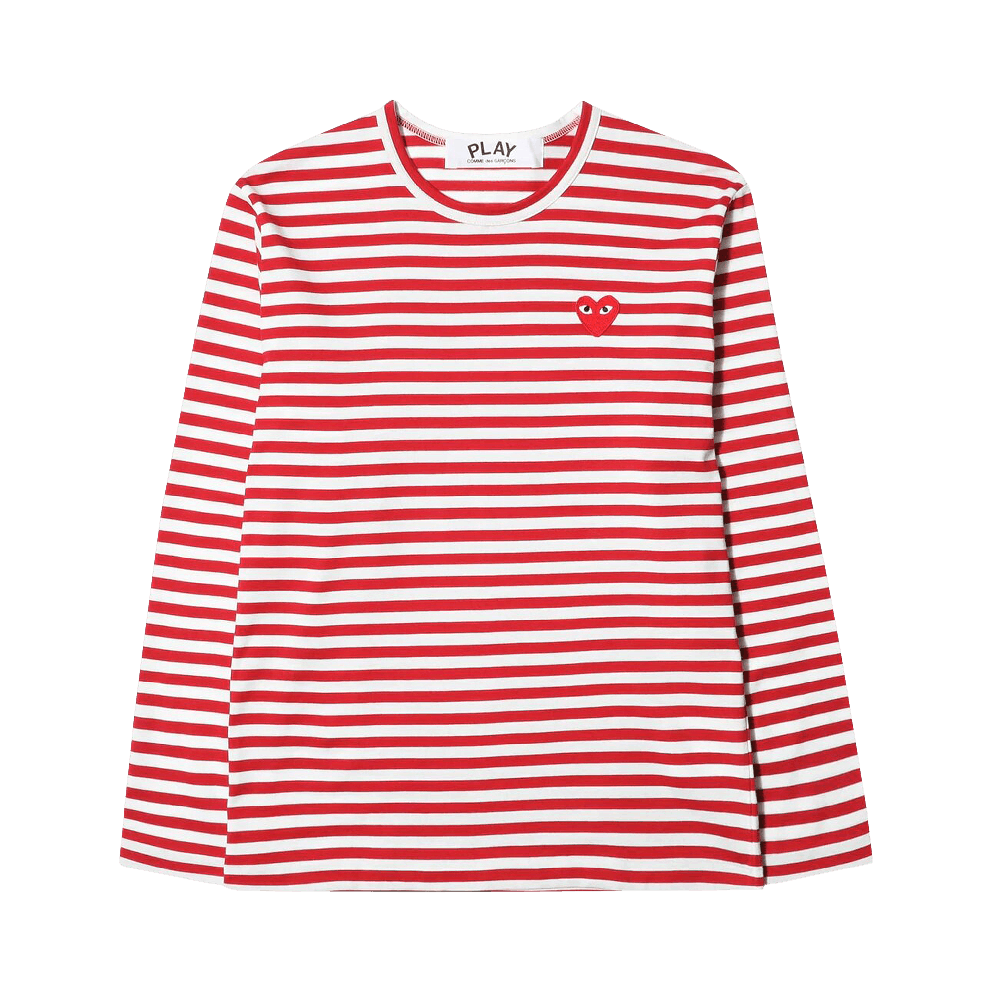 Comme des Garçons PLAY Striped T-Shirt 'Red/White'
