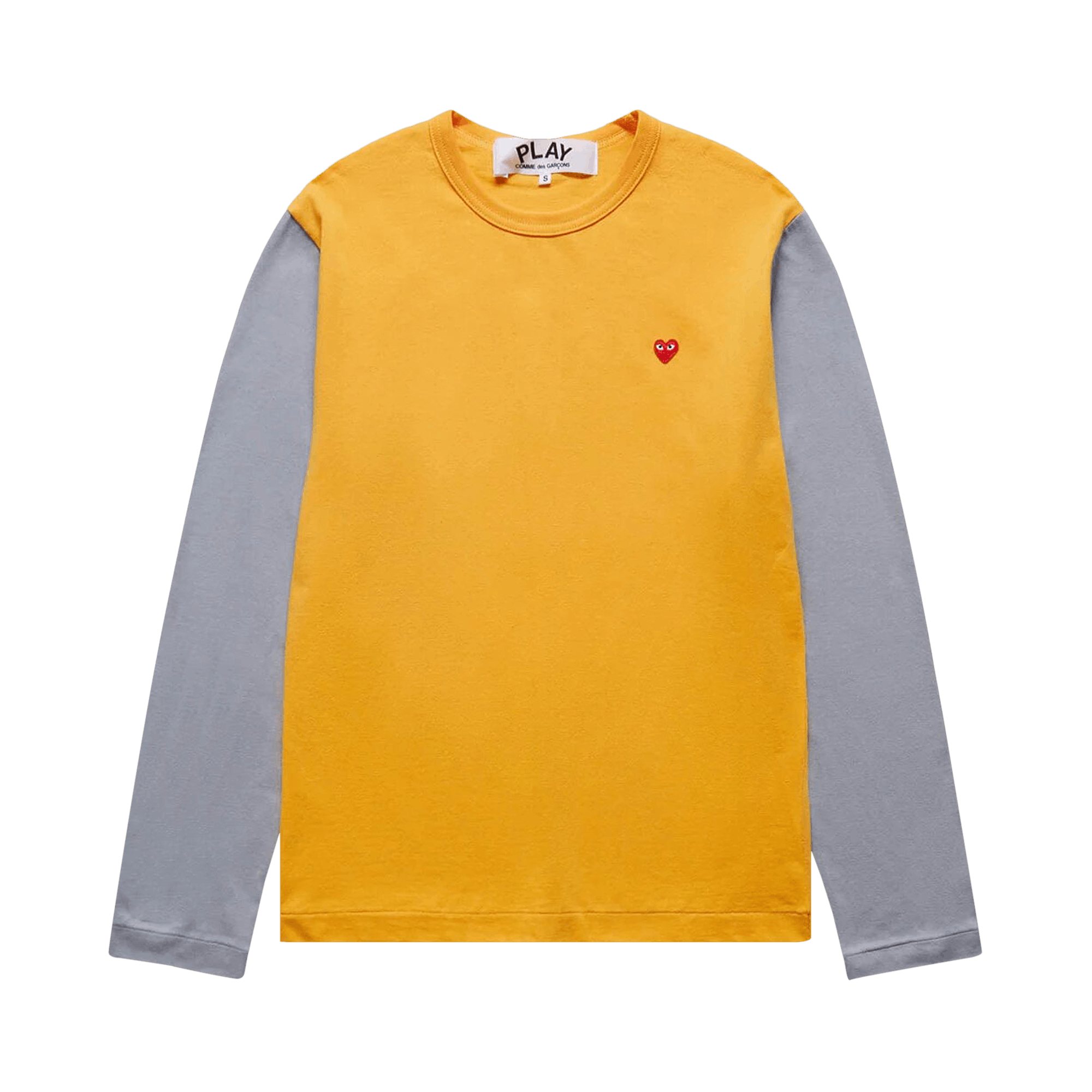 Comme des Garçons PLAY Bi-Colour T-Shirt 'Yellow/Grey'