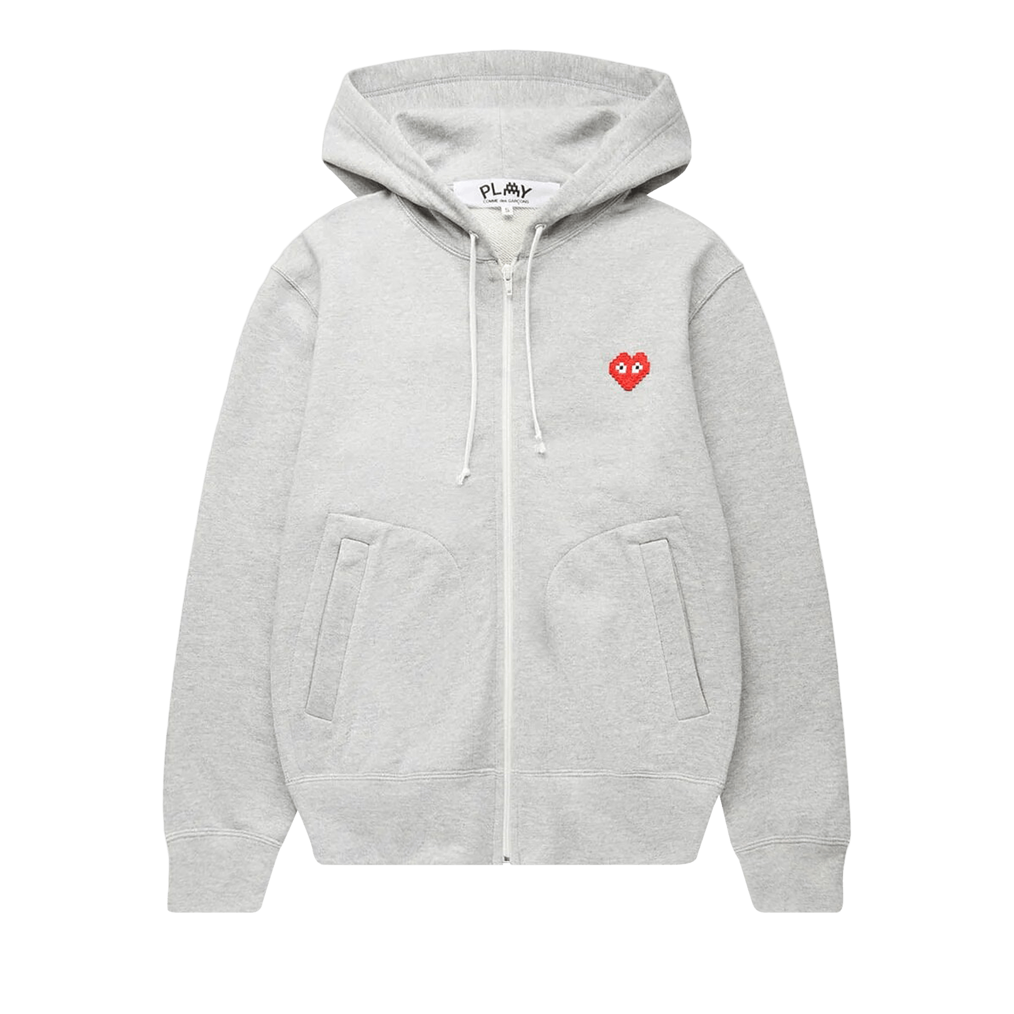 Comme des Garçons PLAY Zip Hooded Sweatshirt 'Grey'