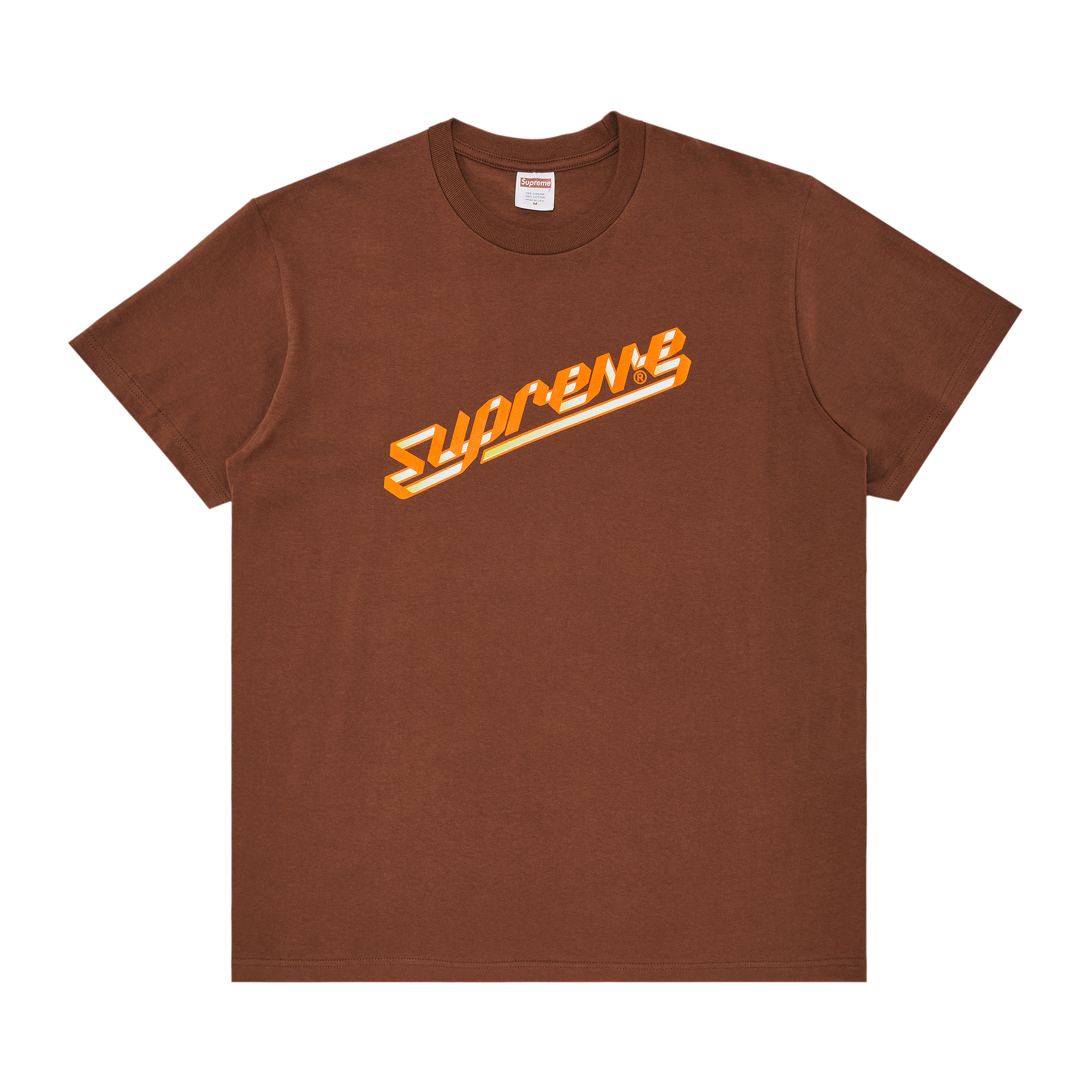 Supreme Banner Tee 'Brown'