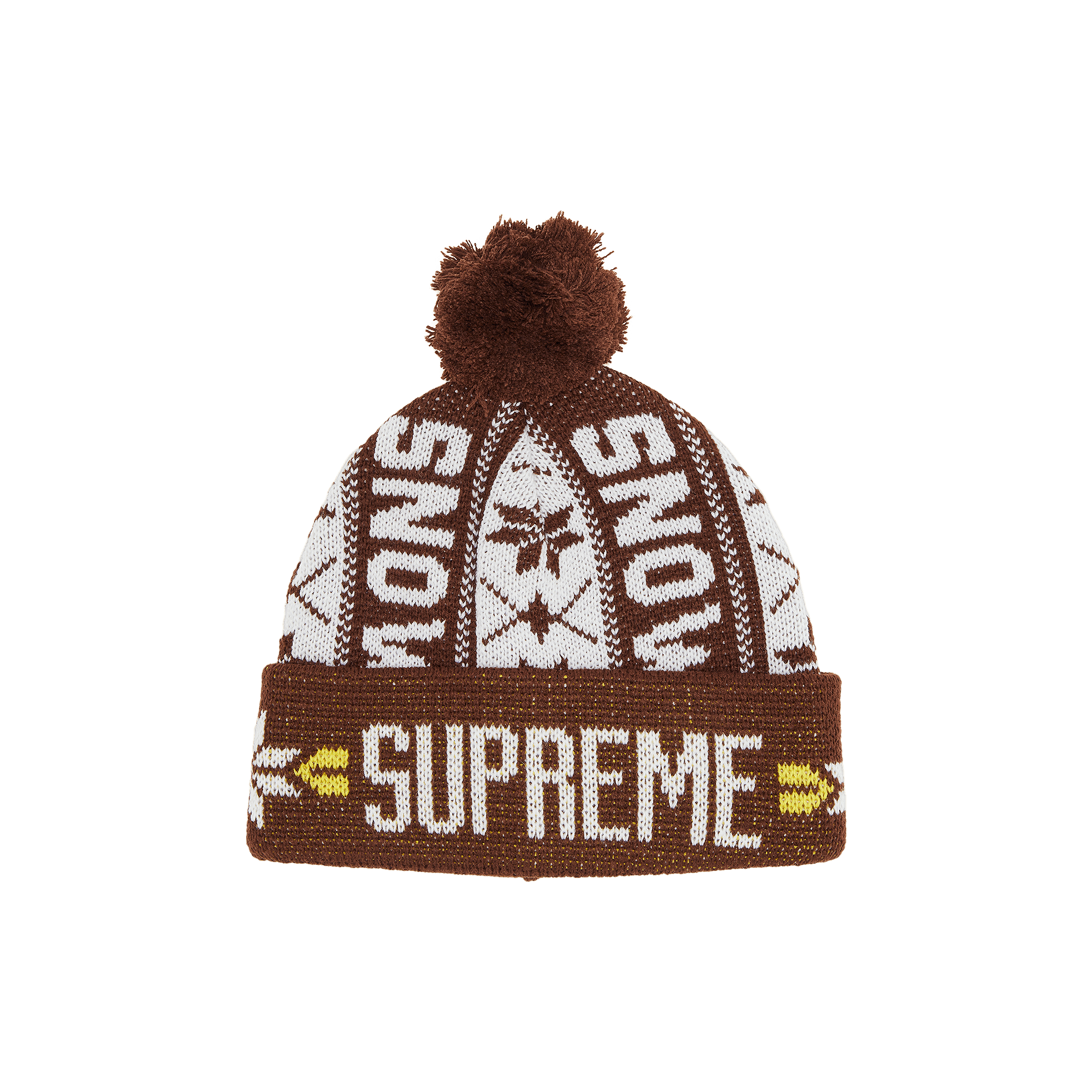 Supreme Snow Beanie 'Brown'