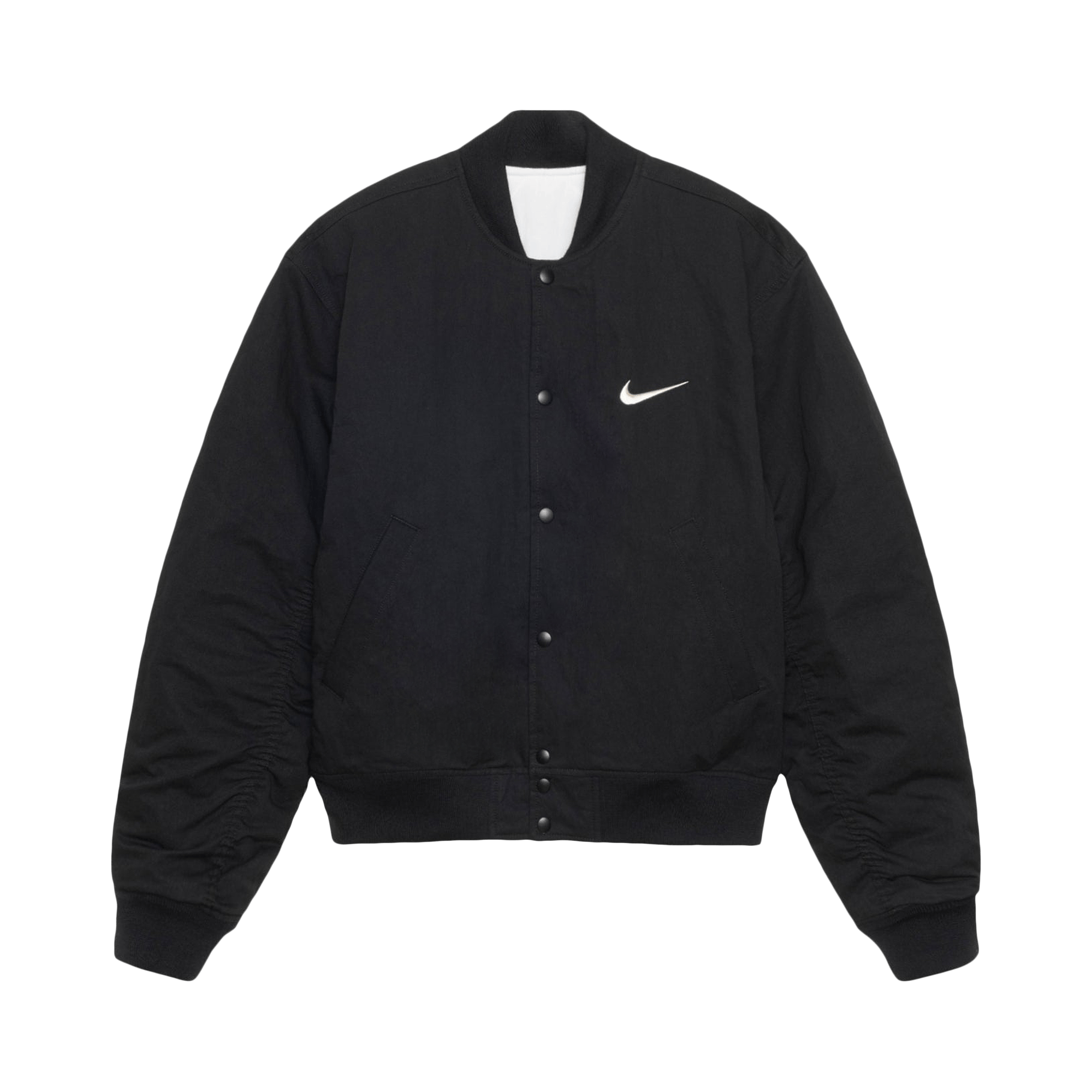 Stussy x Nike Reversible Varsity Jacket 'Black/Sail'