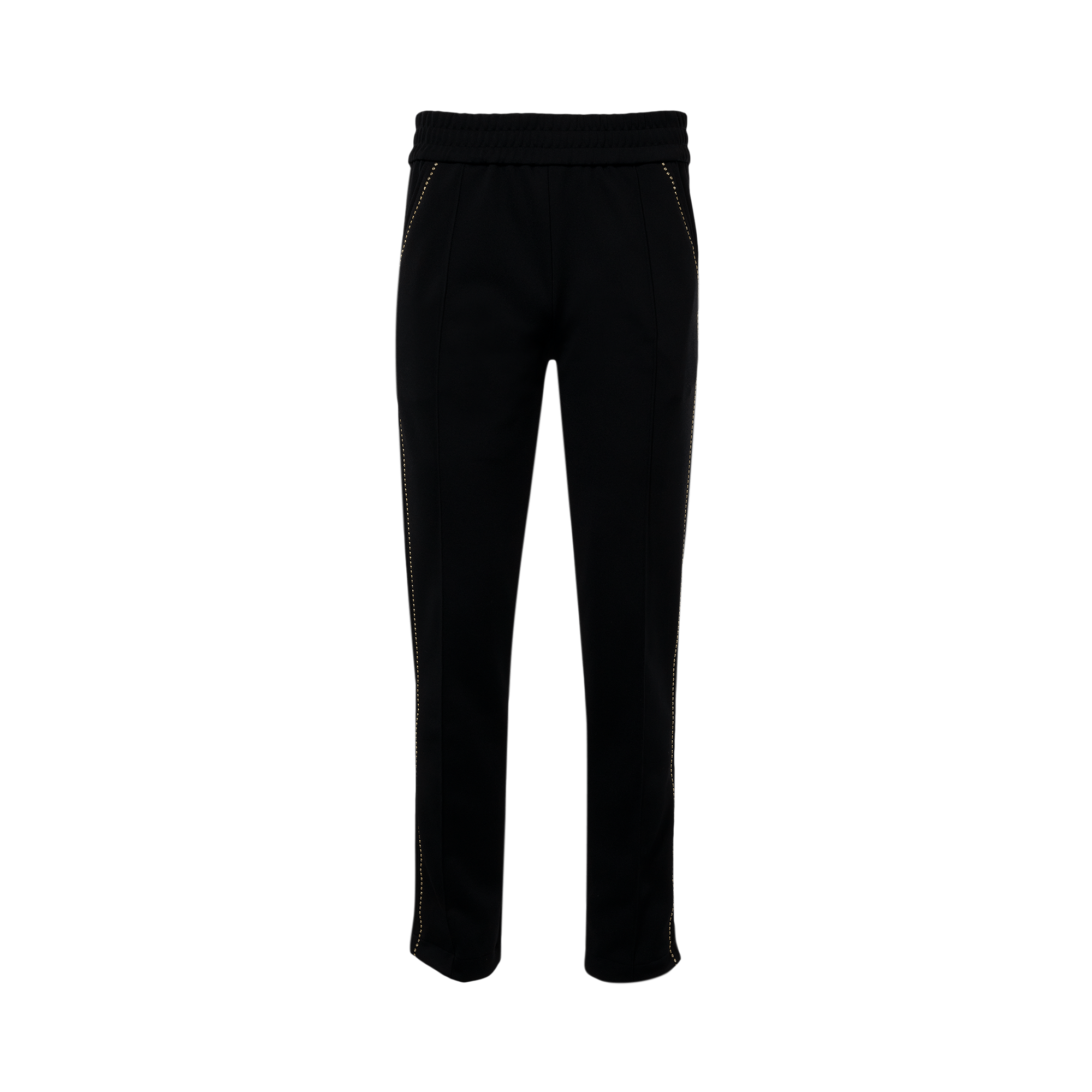 Palm Angels Monogram Stud Track Pants 'Black/Silver'