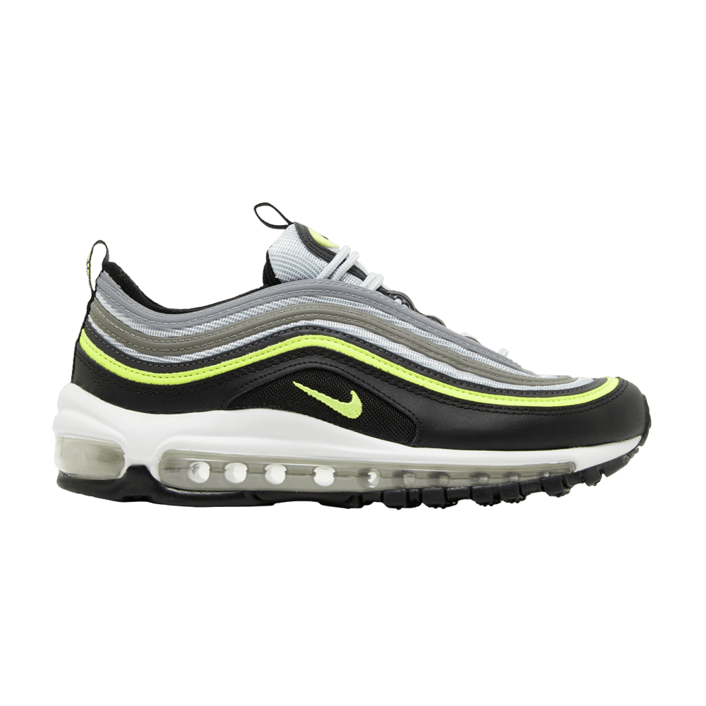 Nike Air Max 97 GS 'Platinum Black Volt'