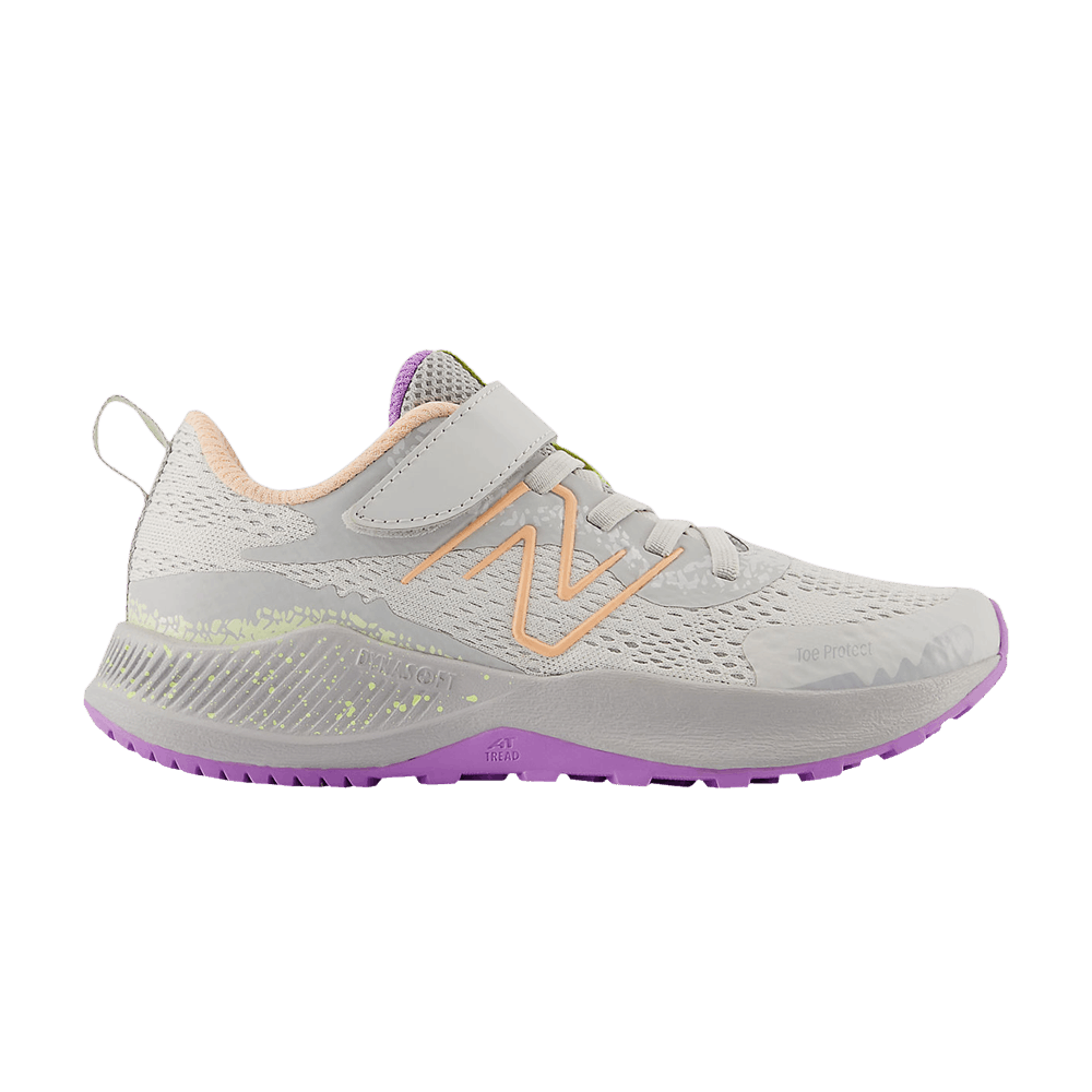 New Balance DynaSoft Nitrel v5 Bungee Lace Little Kid 'Grey Matter Purple Fade'