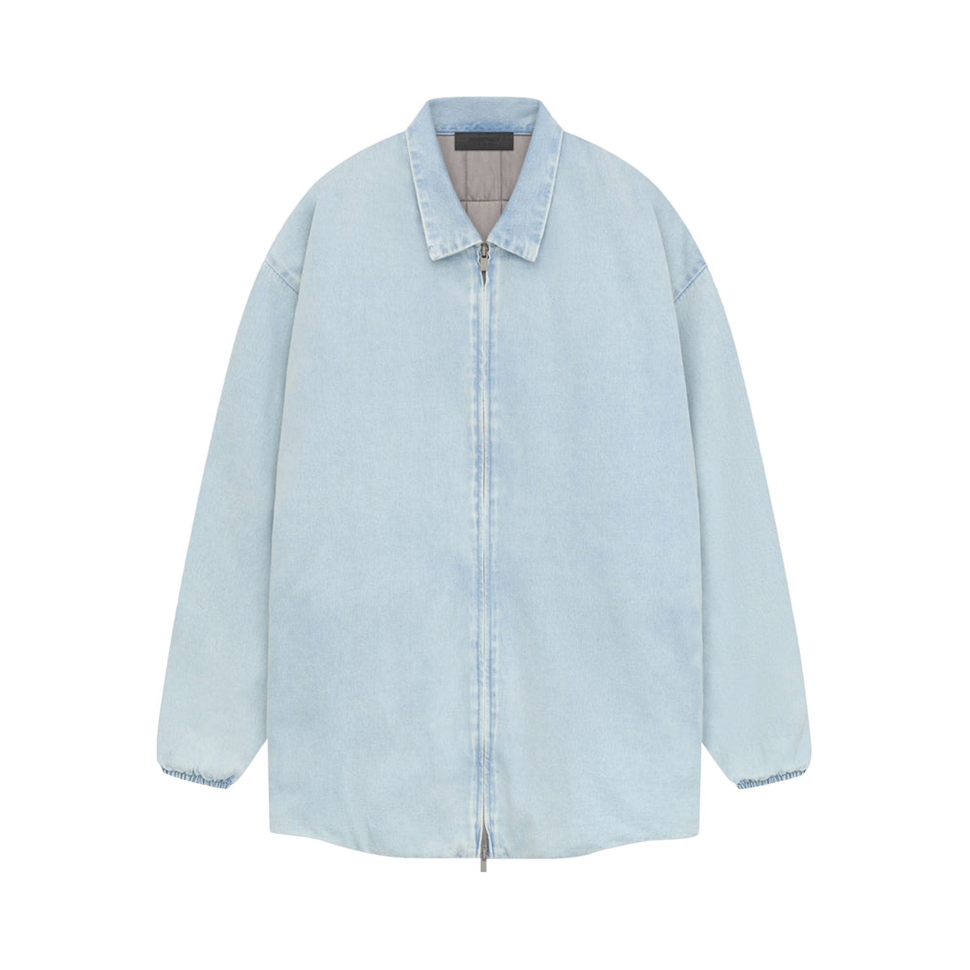 Fear of God Essentials Filled Shirt Jacket 'Light Washed Denim'