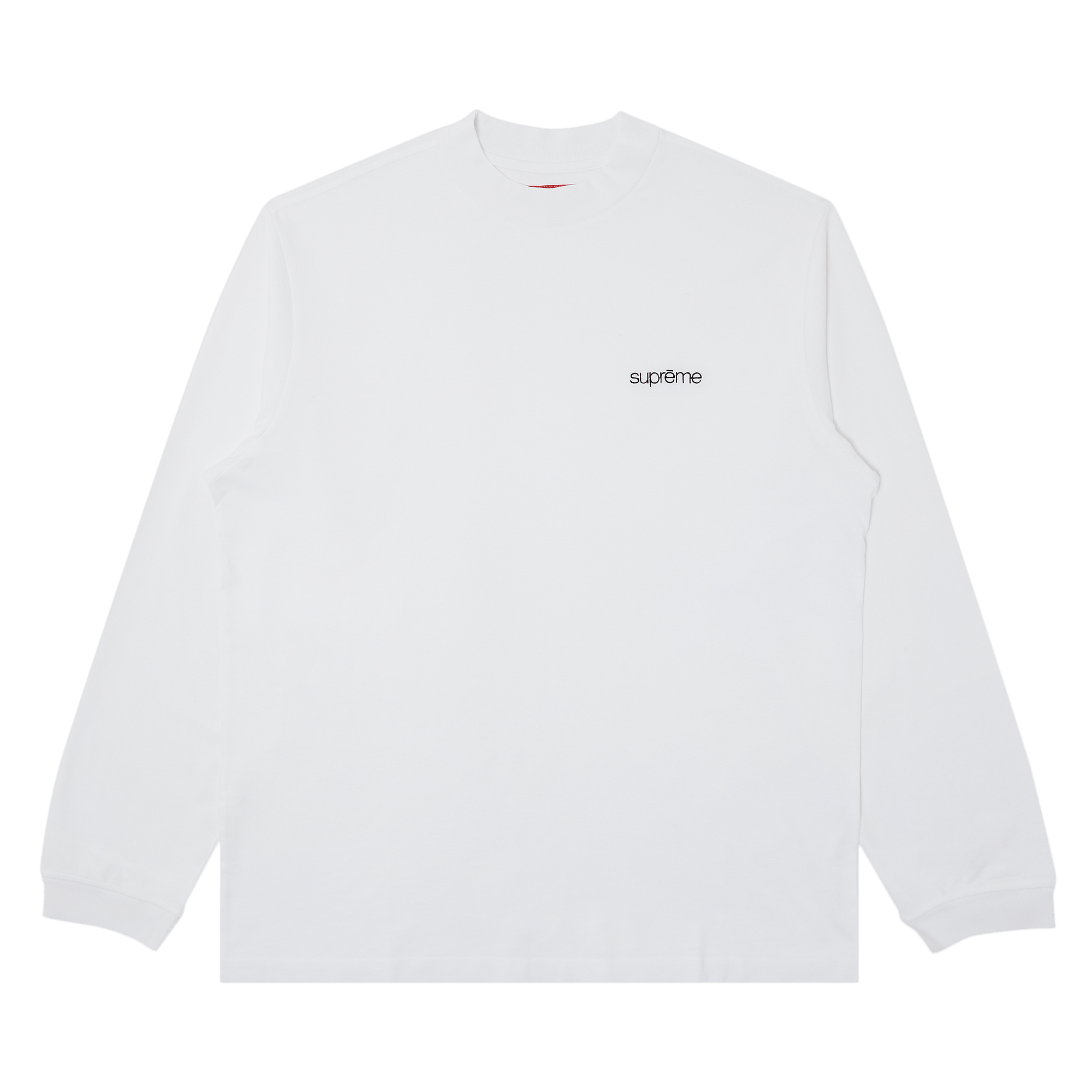 Supreme Mock Neck Long-Sleeve Top 'White'
