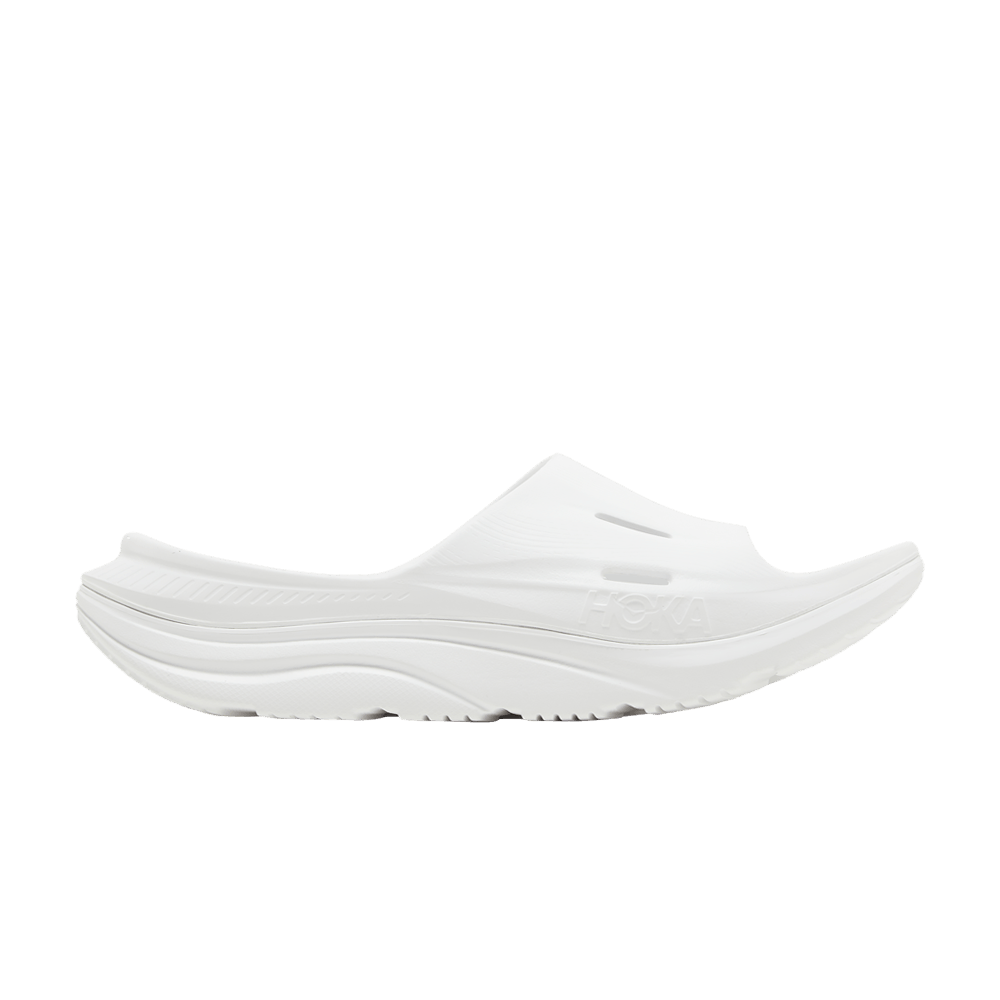 HOKA ◆ SLIPPERS / U ORA RECOVERY SLIDE3 WHITE 1135061-WWH Hoka 1135061 Men's ORA Recovery Slide 3 White White - Family