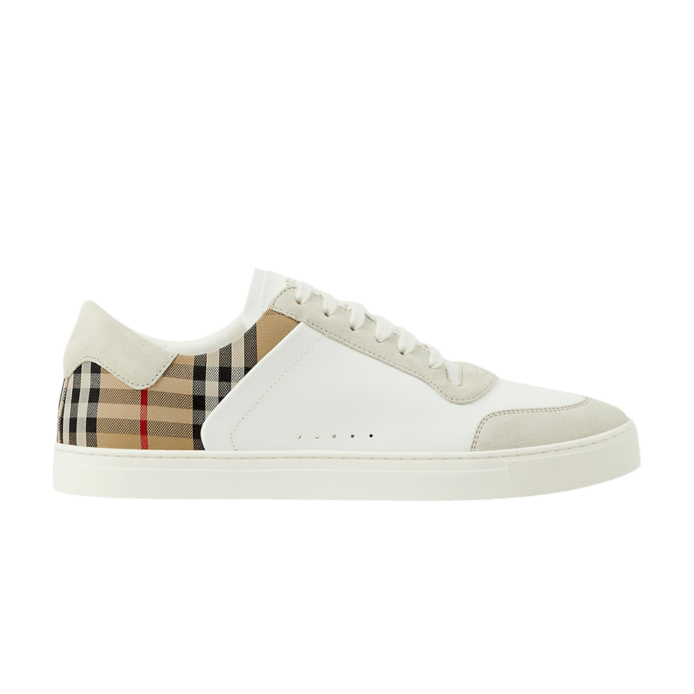 Burberry Check Panelled Sneakers 'Natural White Archive Beige'