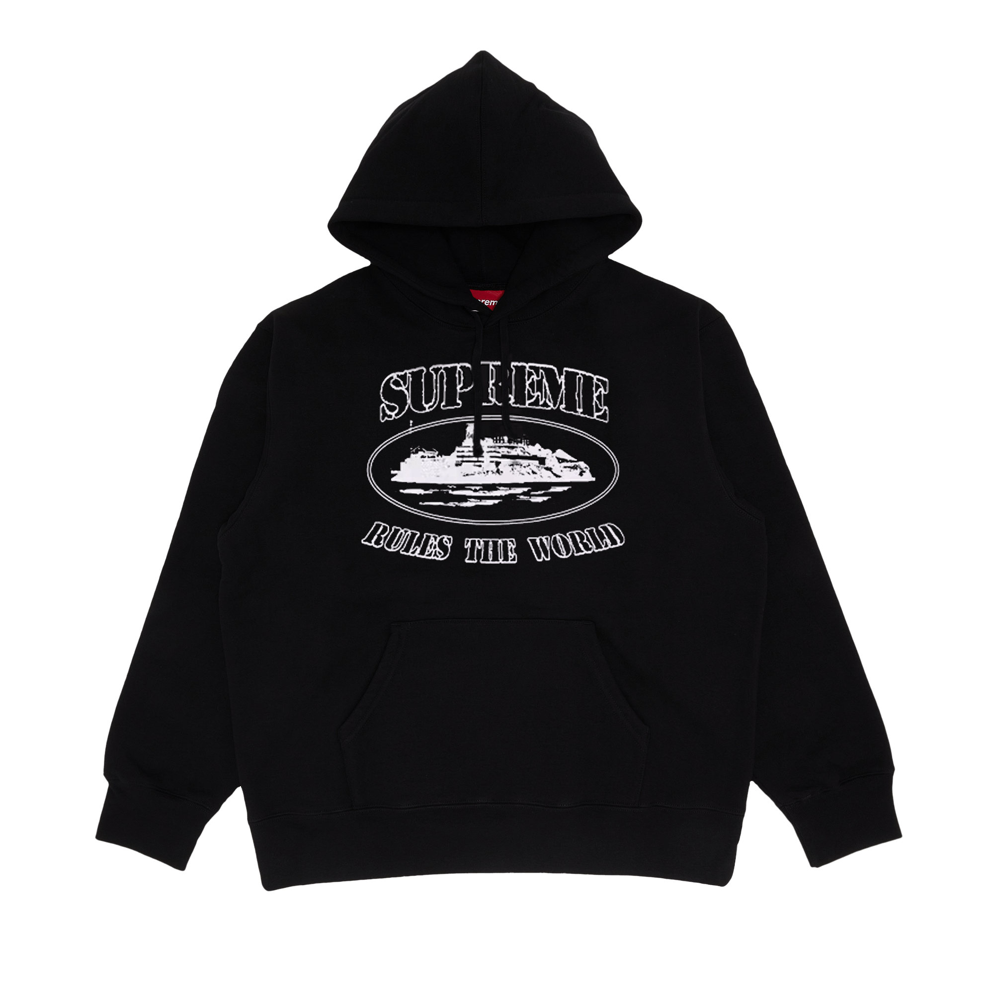 Supreme x Corteiz Rules The World Hooded Sweatshirt 'Black'