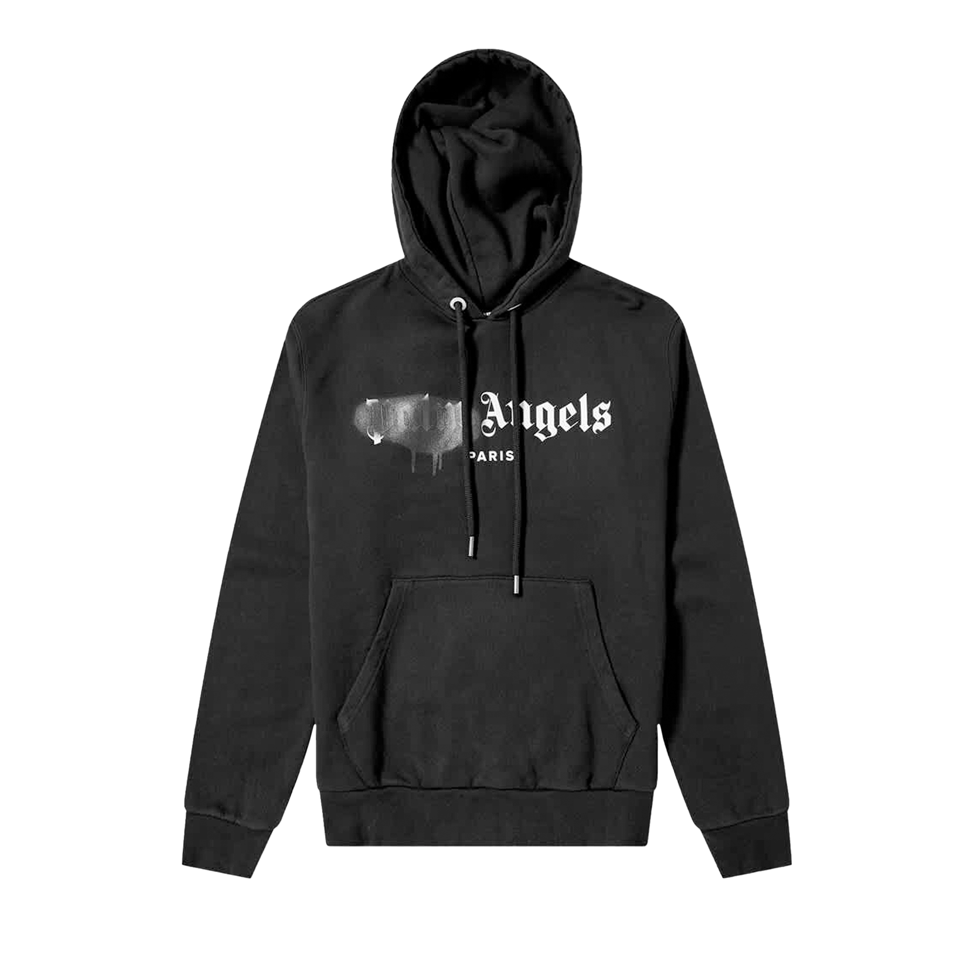 Palm Angels Paris Sprayed Hoodie 'Black'
