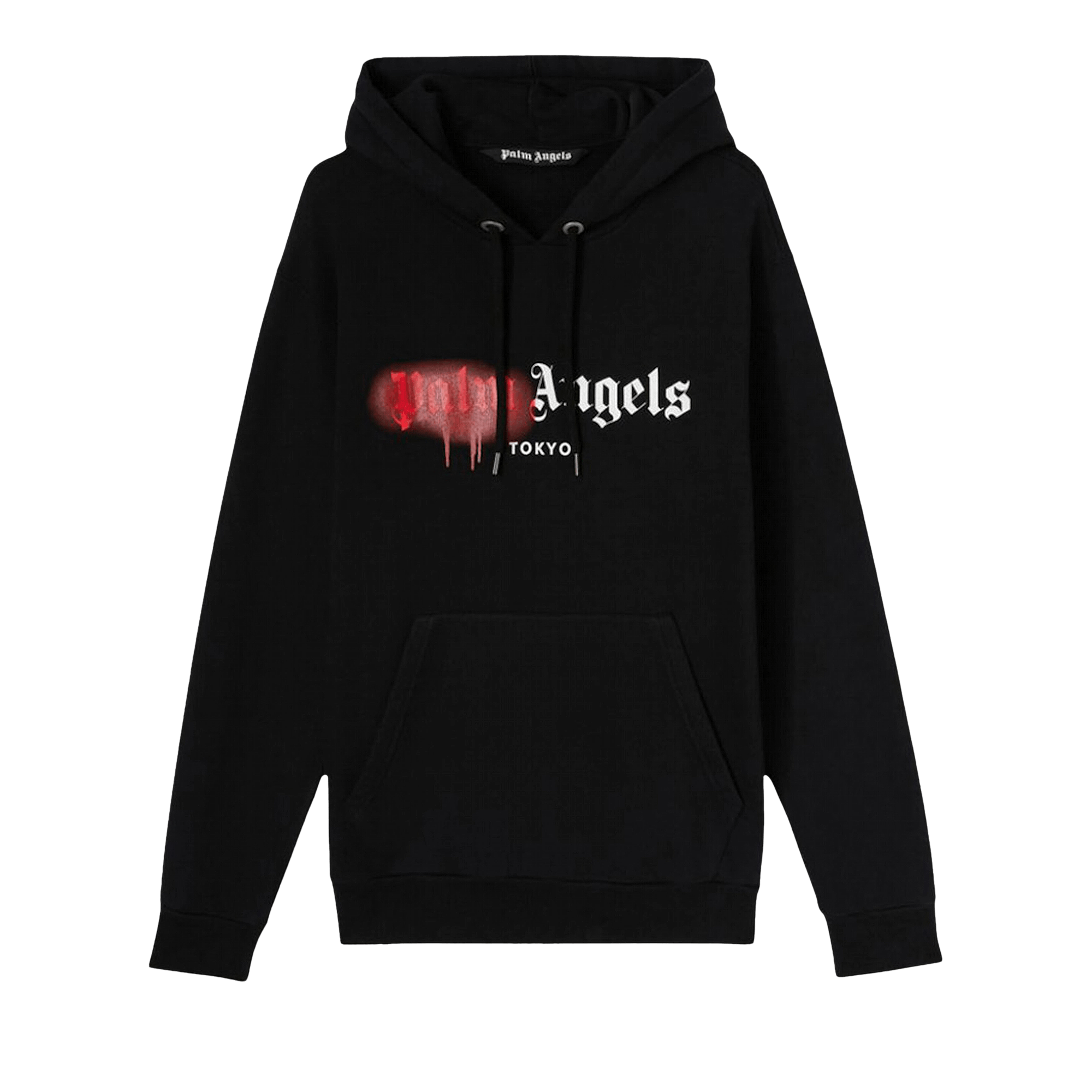 Palm Angels Tokyo Sprayed Hoodie 'Black'