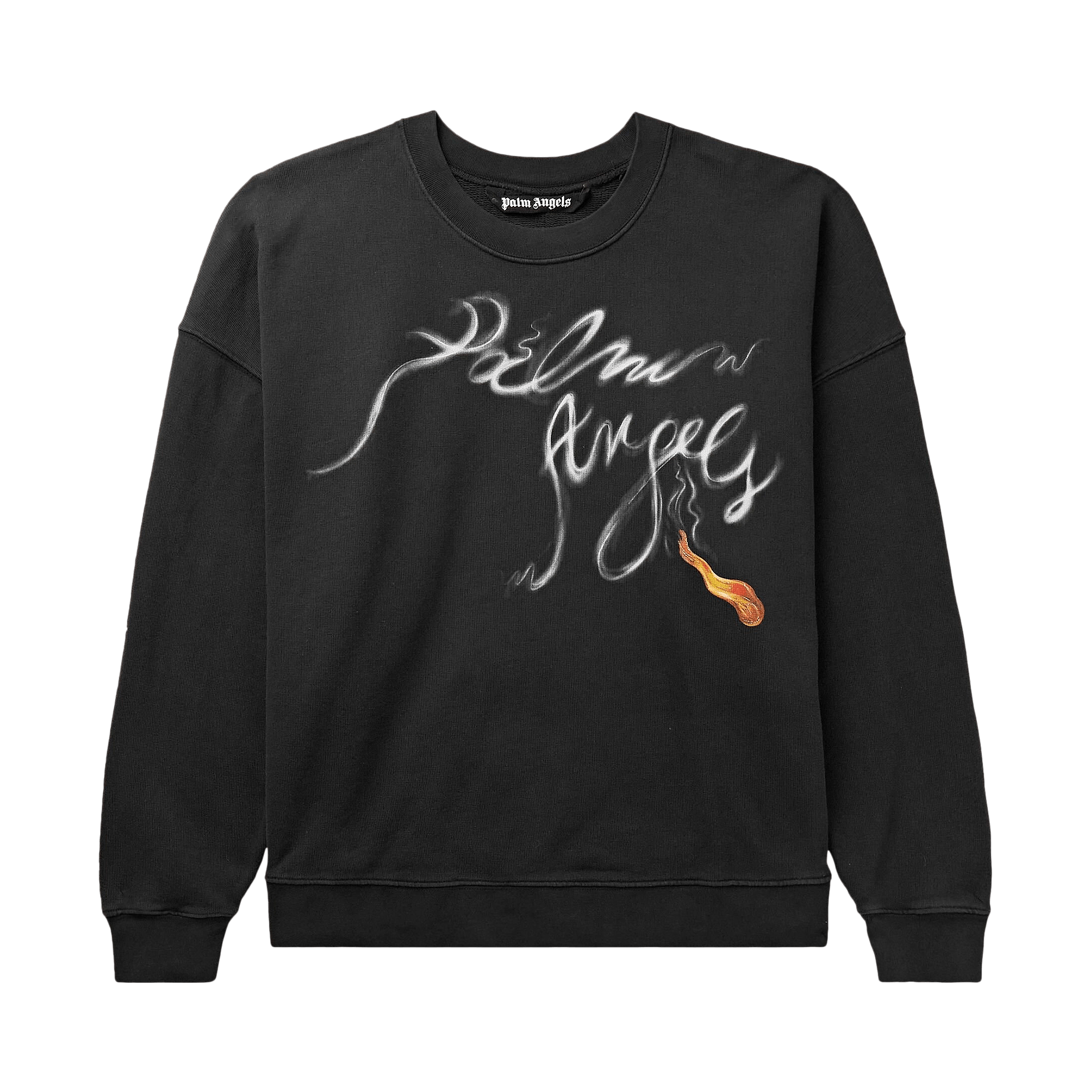 Palm Angels Foggy Sweatshirt 'Black White'