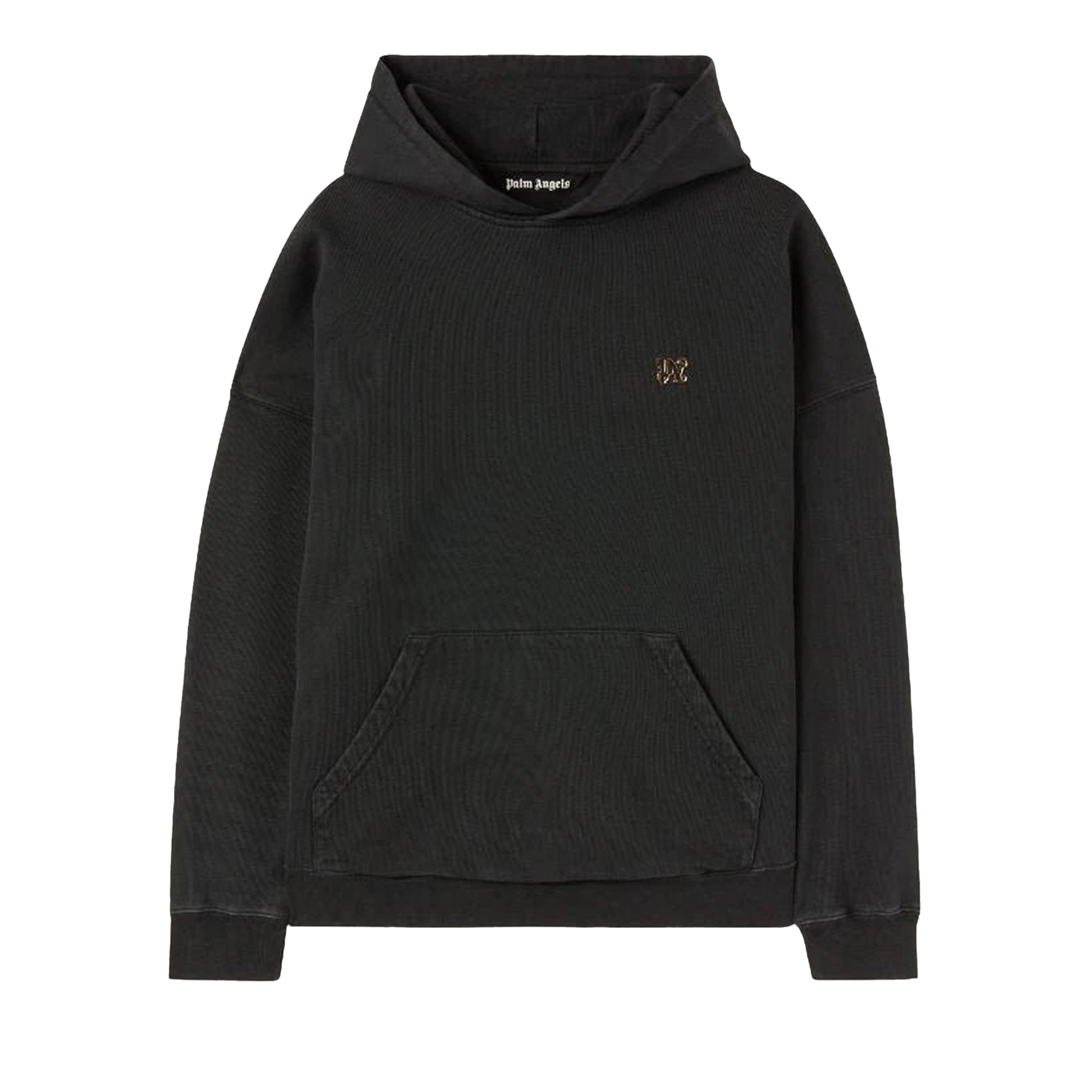 Palm Angels Foggy Hoodie 'Black/White'