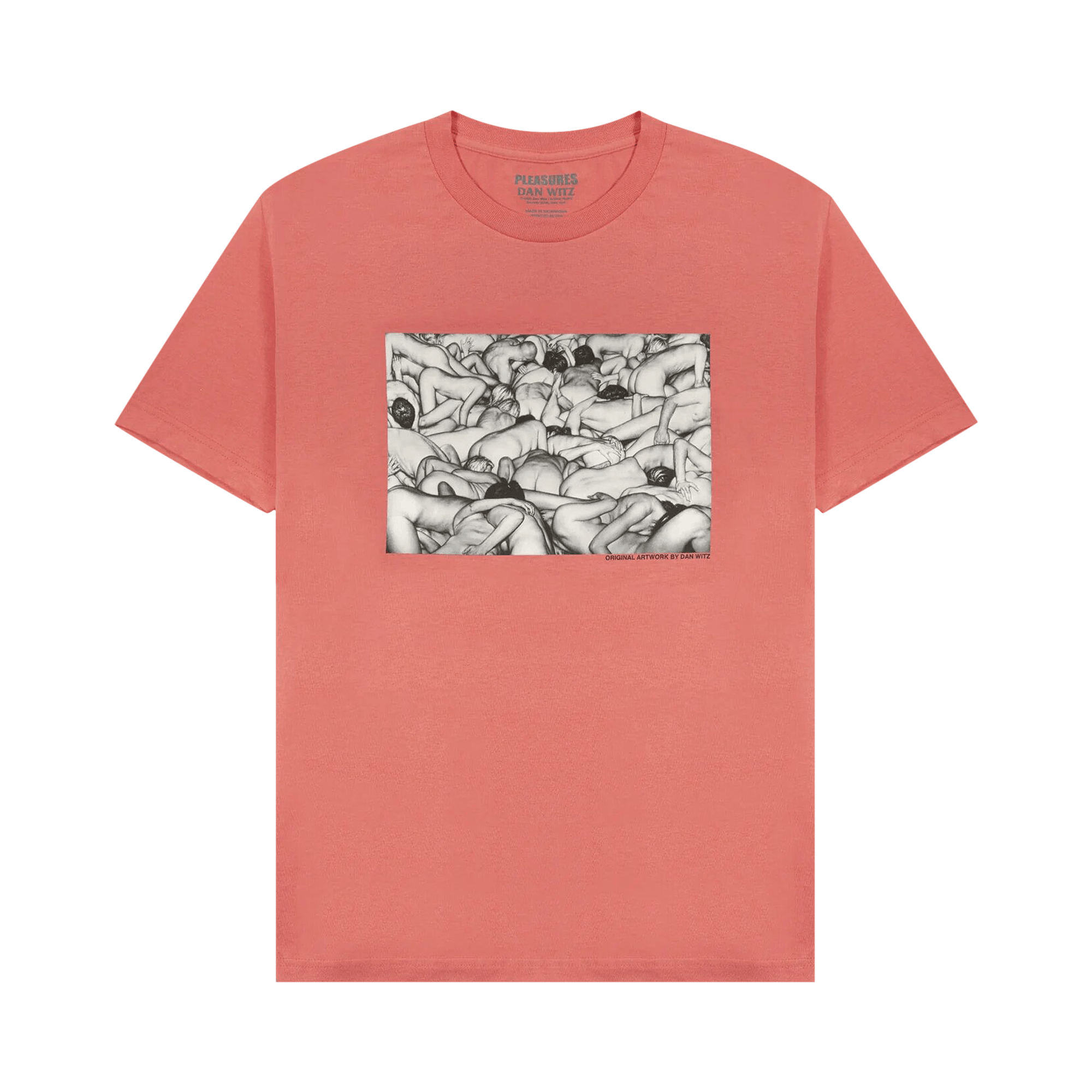Pleasures Orgy Tee 'Coral'