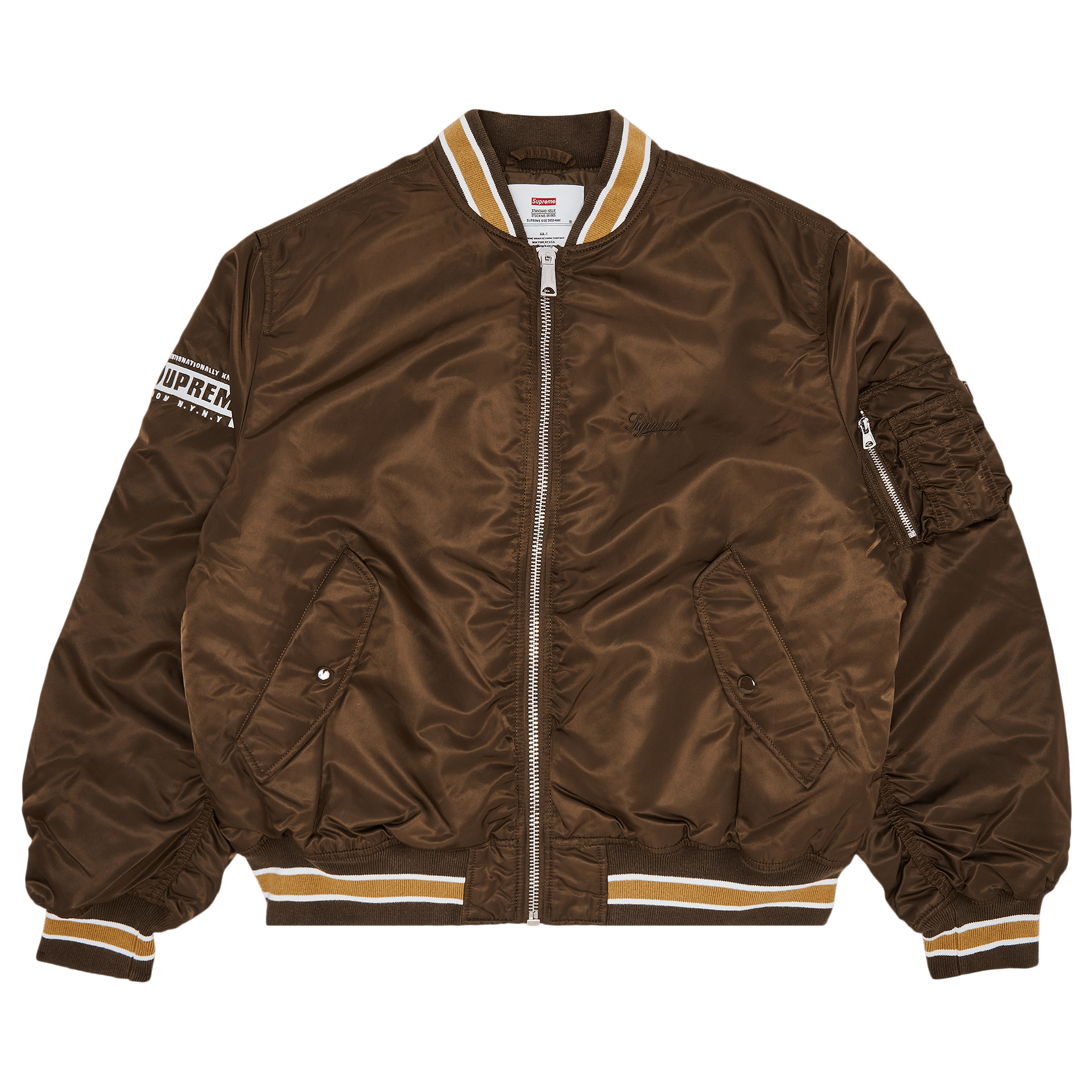Supreme Second To None MA-1 Jacket 'Brown'