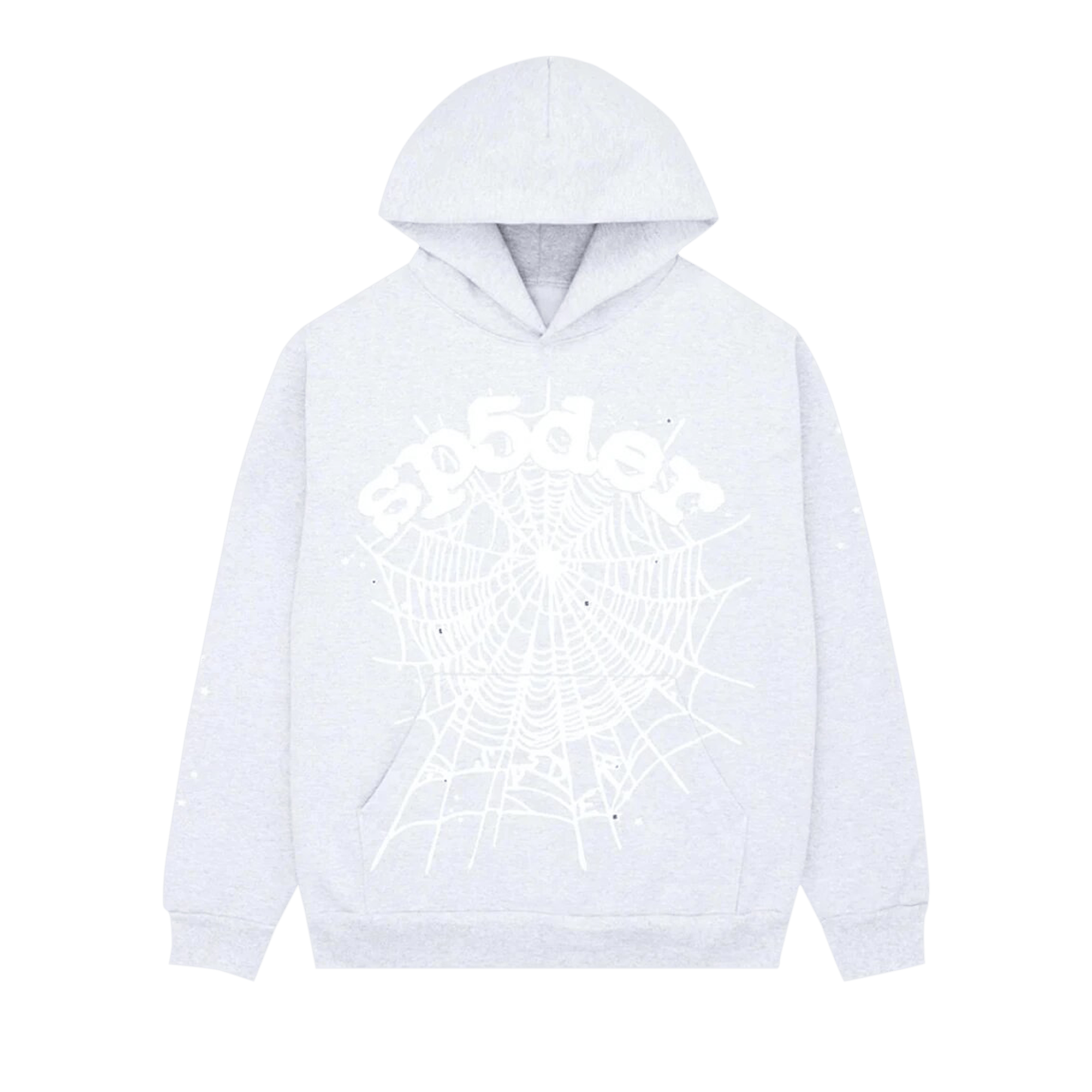Sp5der OG Web Hoodie 'Heather Grey'