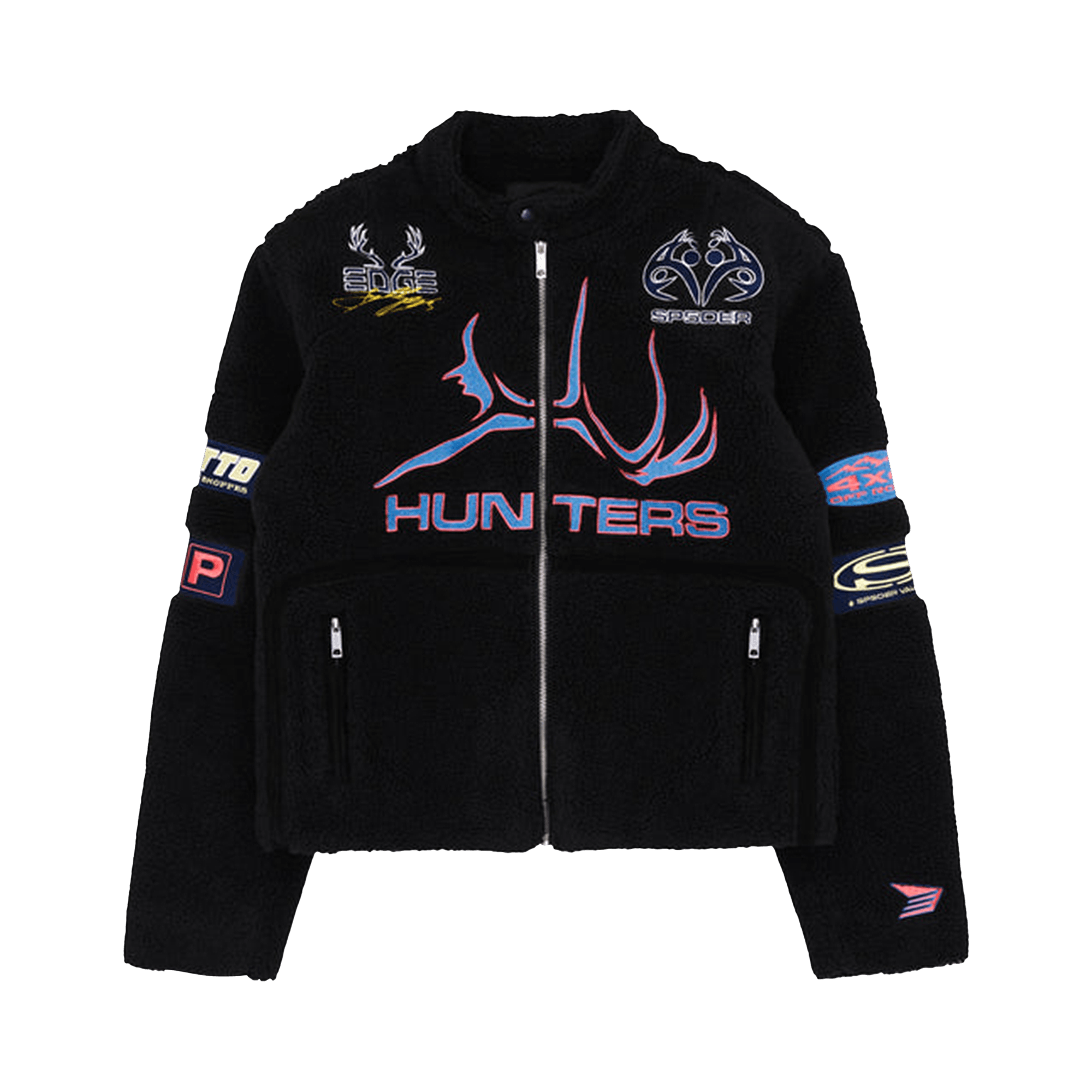 Sp5der Sherpa Hunter Moto Jacket 'Black'