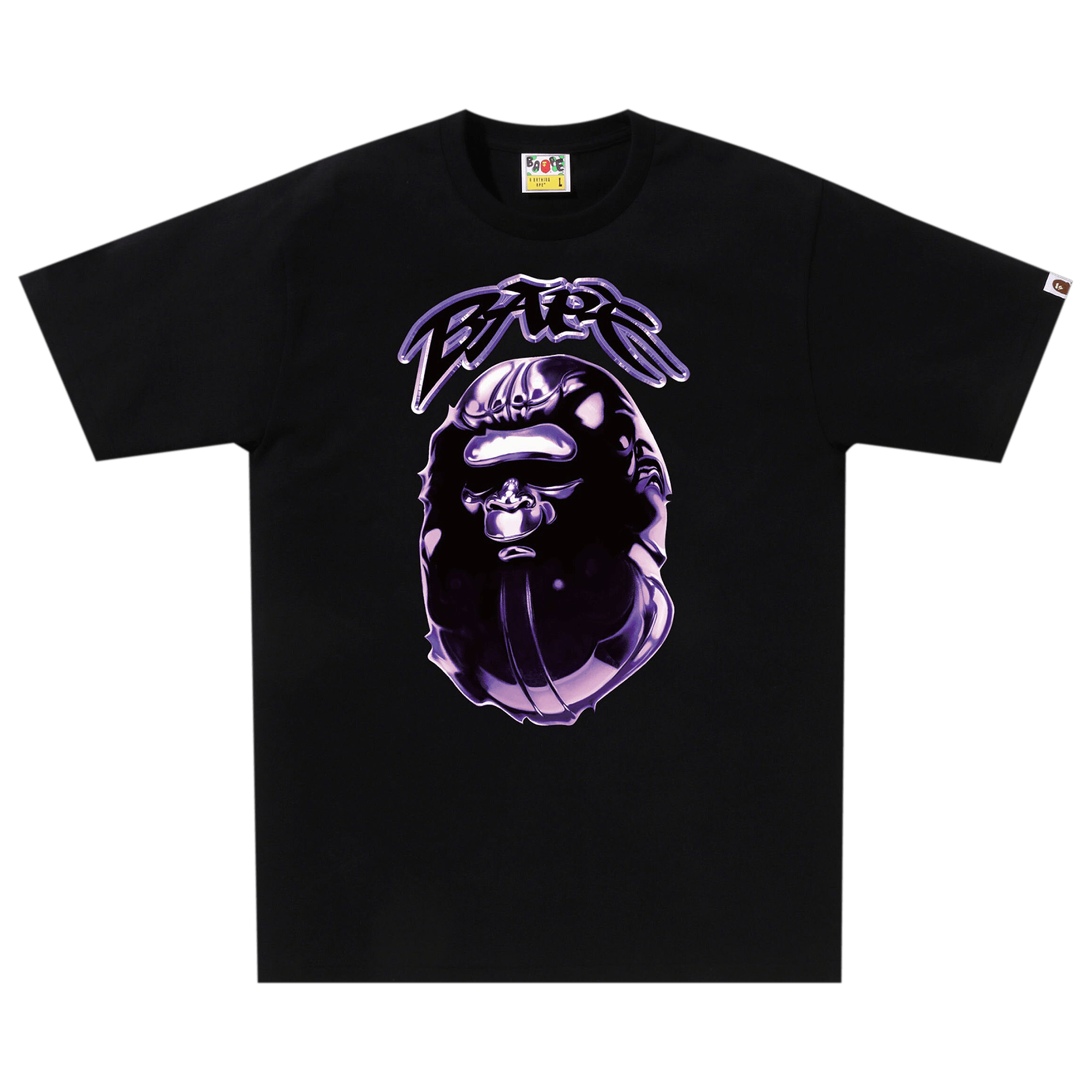 BAPE Ape Head Graffiti Tee 'Black'