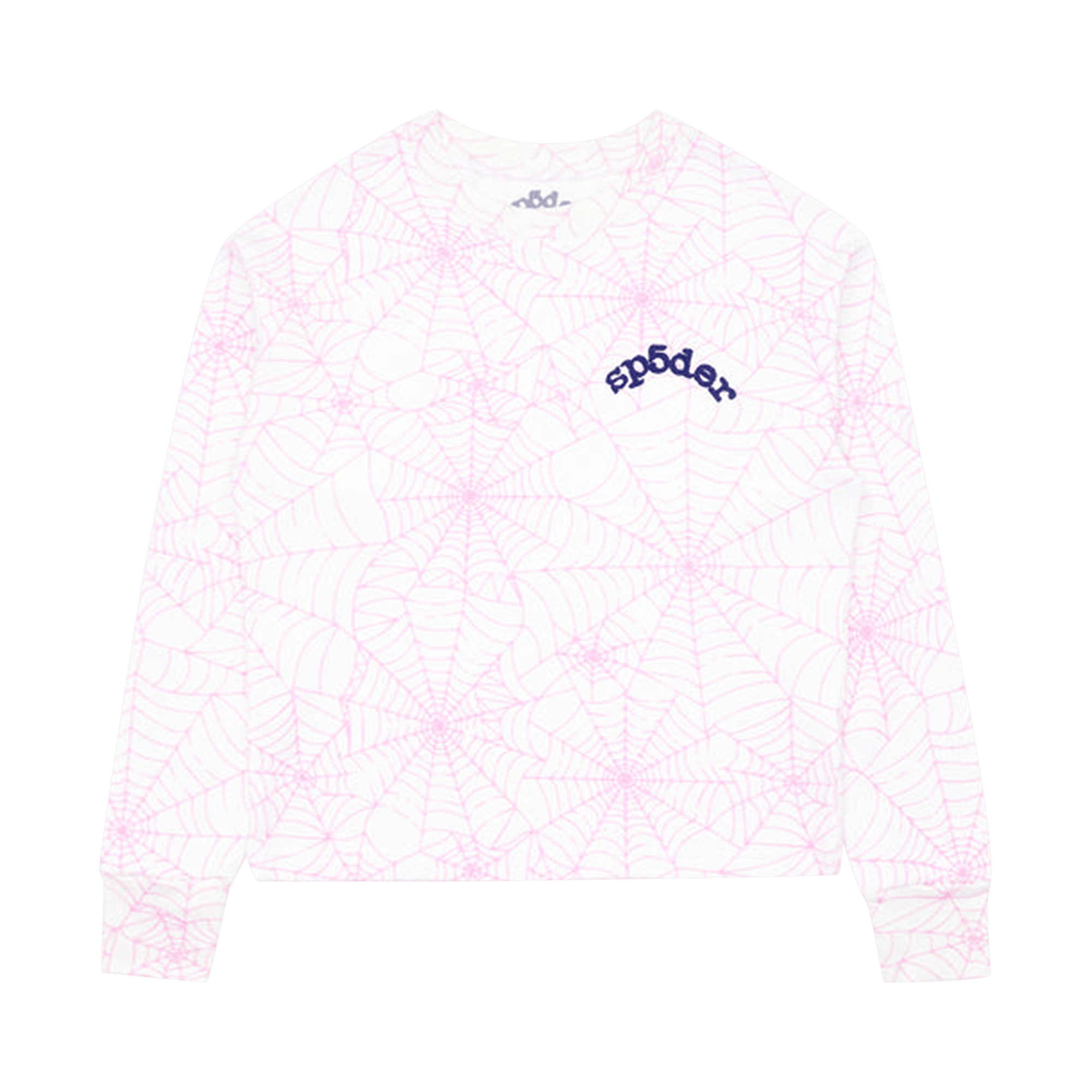 Sp5der All Over Print Long-Sleeve Thermal 'Pink/White'