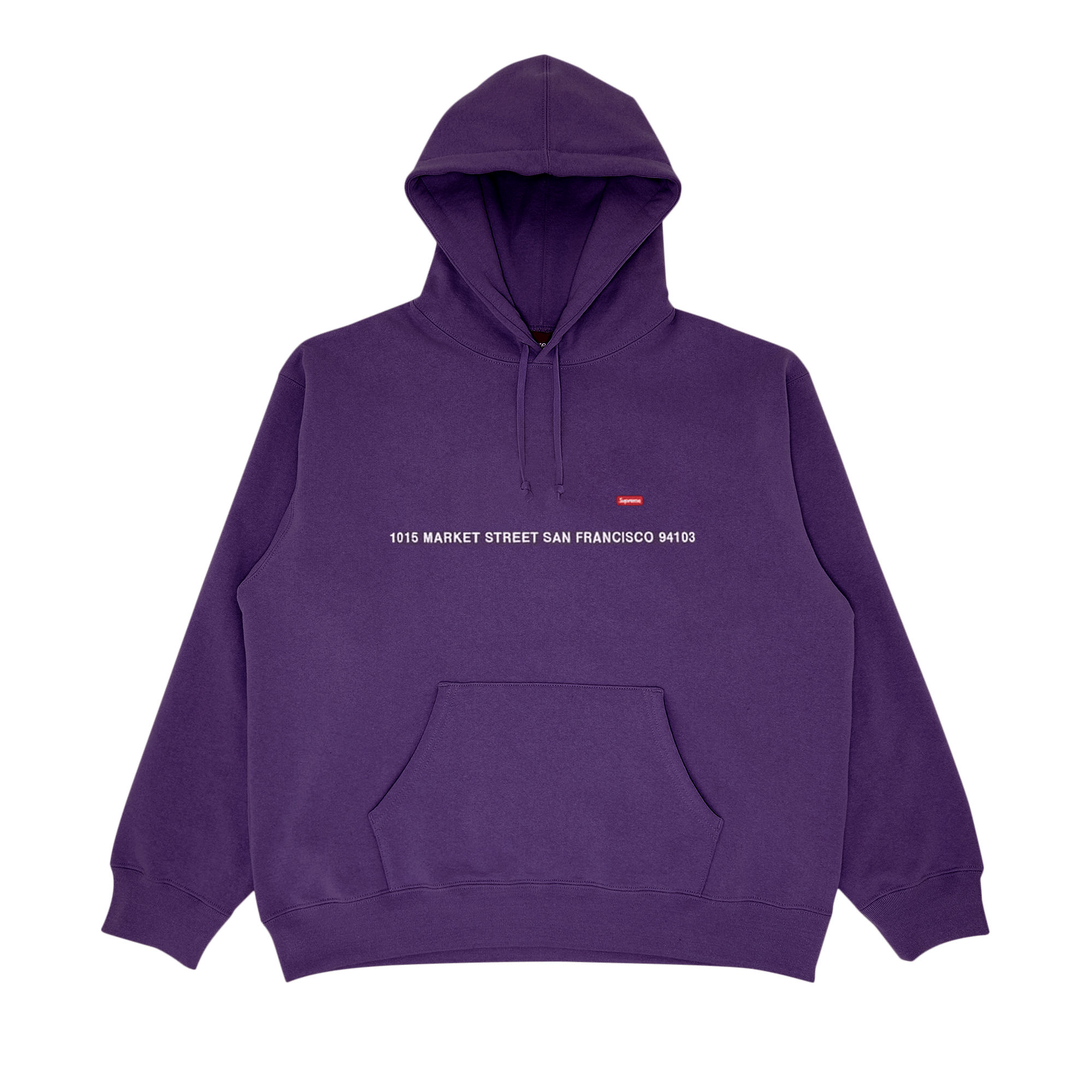 Supreme Shop Small Box Hooded Sweatshirt - San Francisco 'Dark Purple'