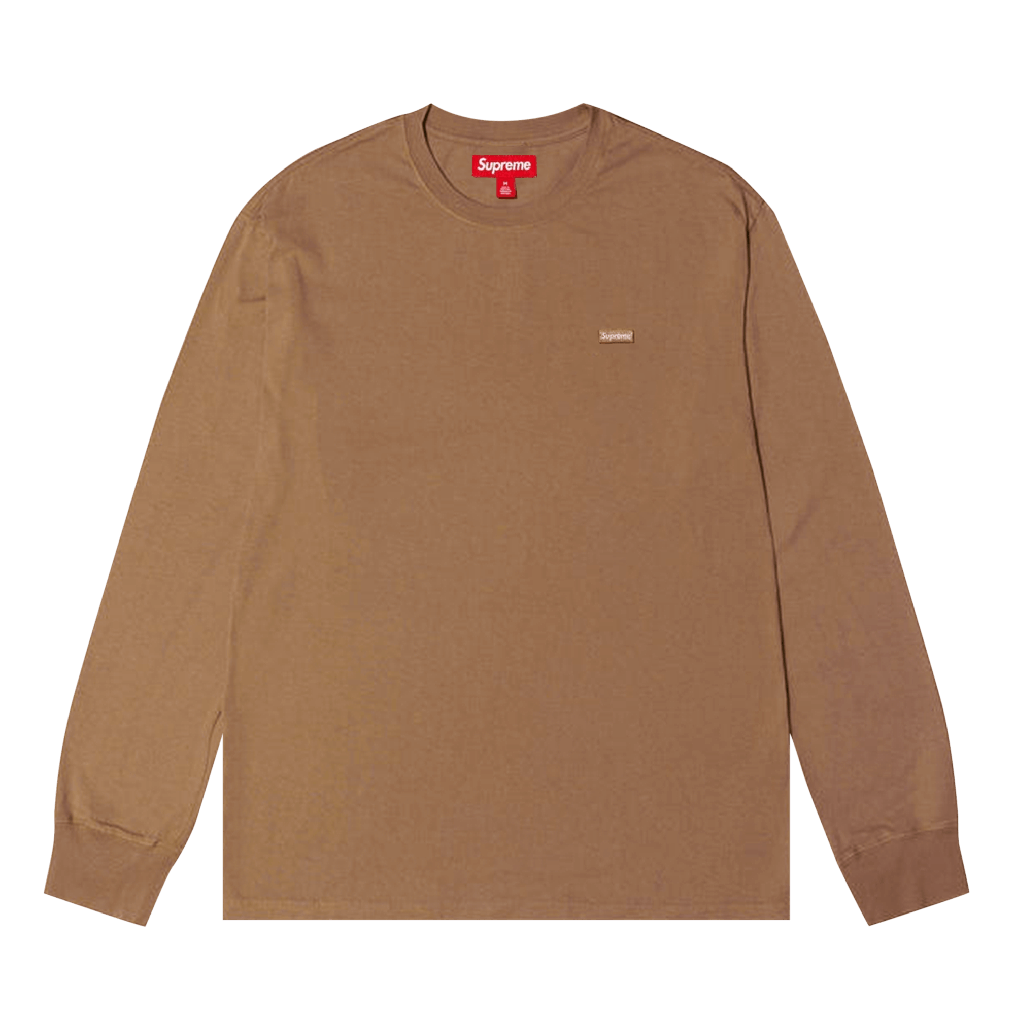 Supreme Small Box Long-Sleeve Tee 'Light Brown'