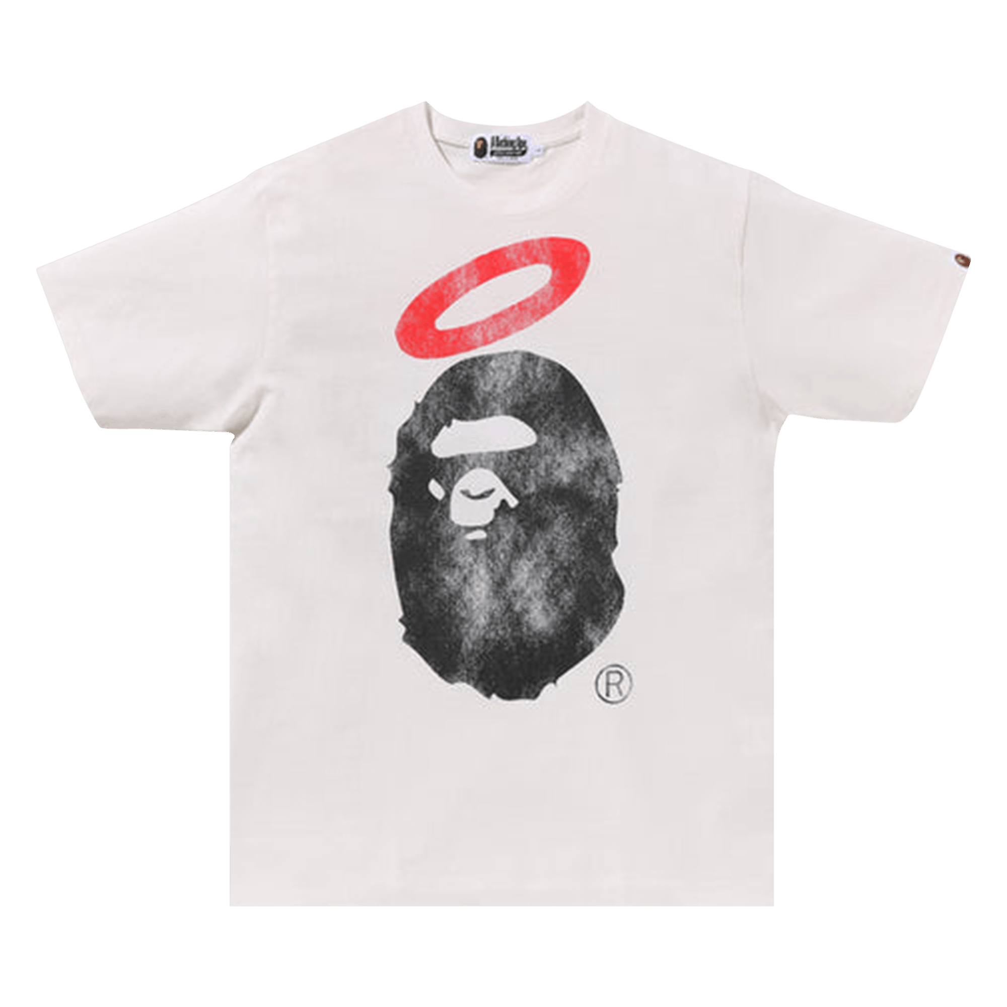 BAPE x Union Pigment Dyed Ape Head Tee 'White'