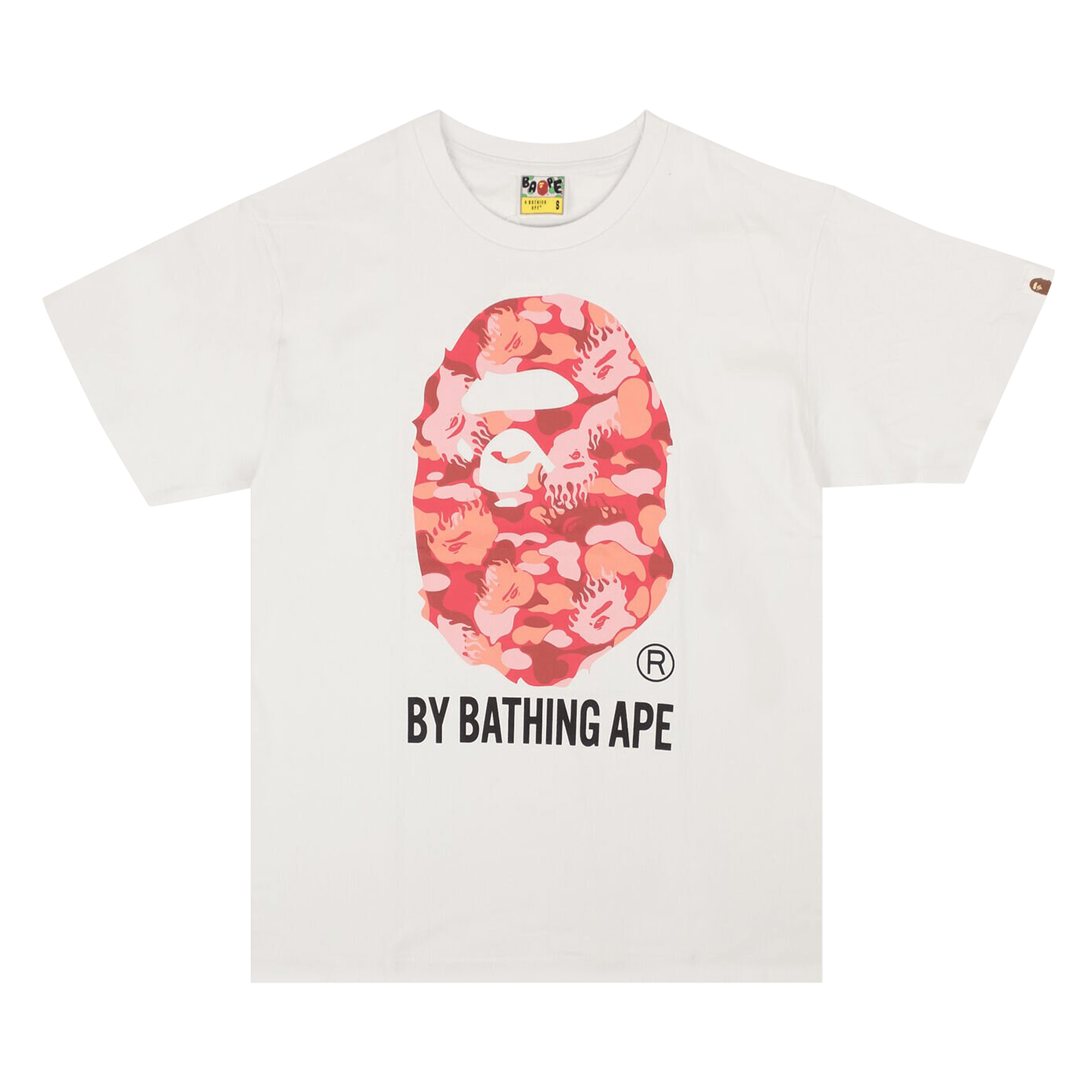 BAPE Big Head Tee 'White/Red'