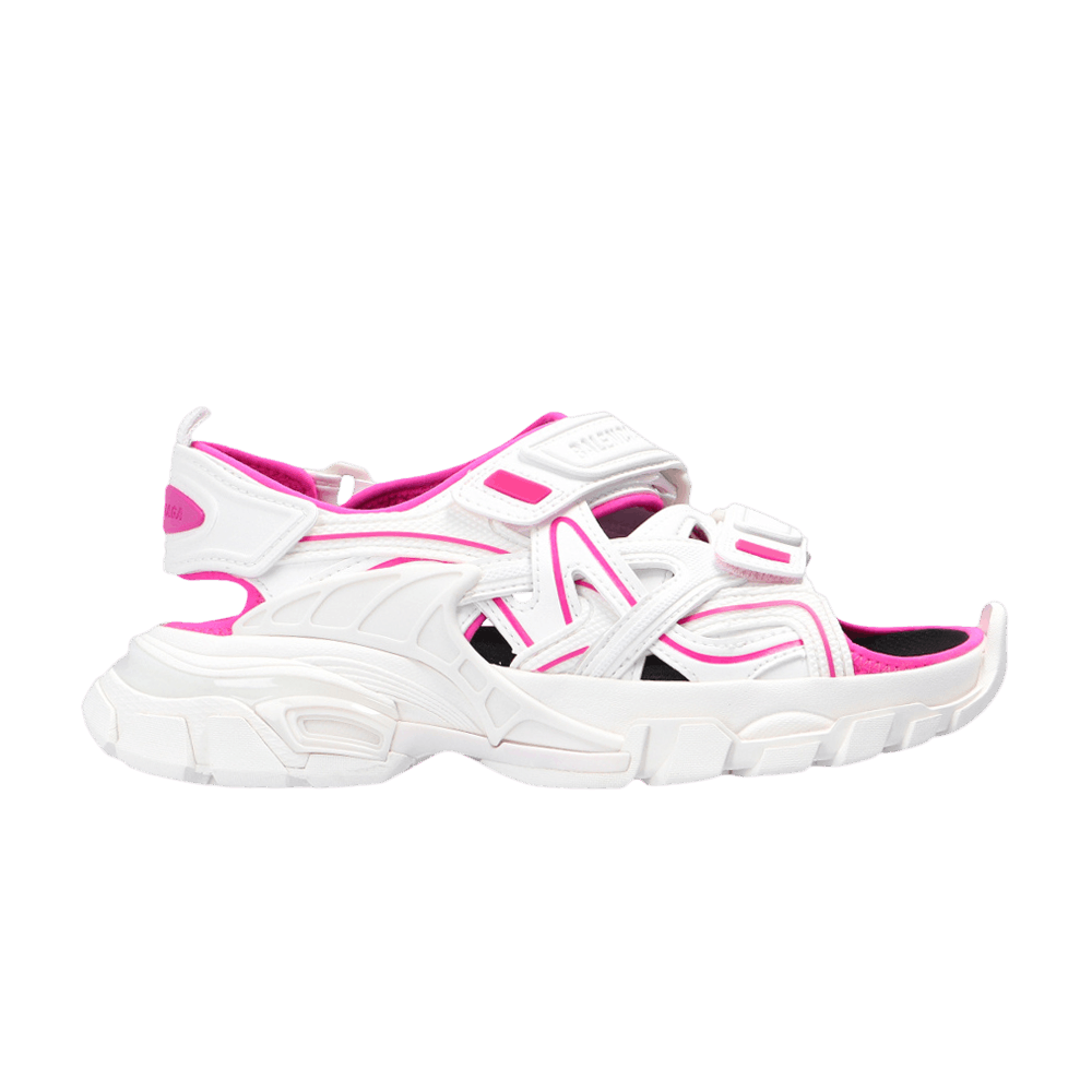 Balenciaga Wmns Track Sandal 'White Fluo Pink'