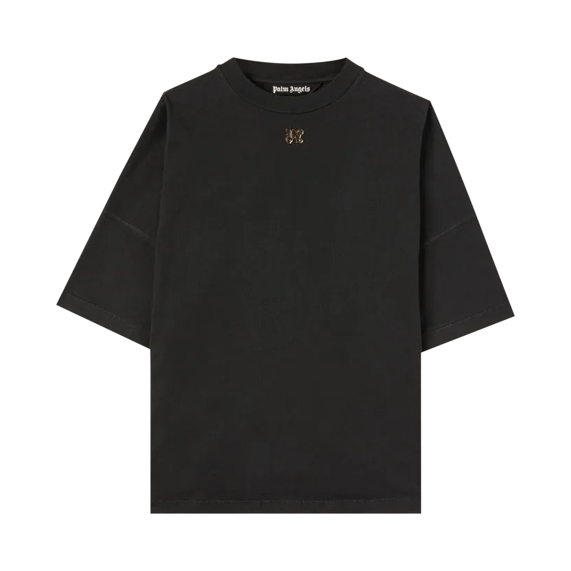 Palm Angels Foggy Logo Over T-Shirt 'Black/White'