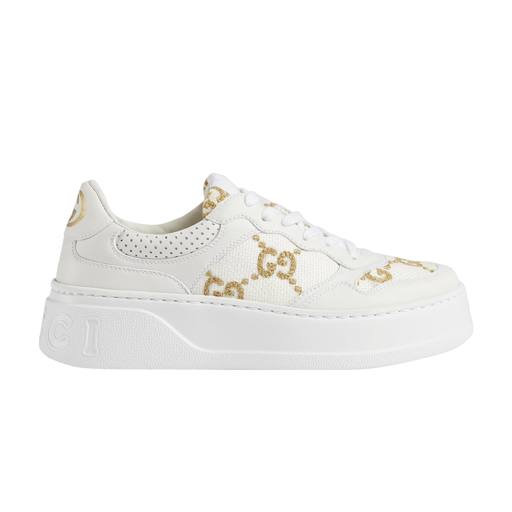 Gucci Wmns GG Sneaker 'Interlocking G - White Gold'