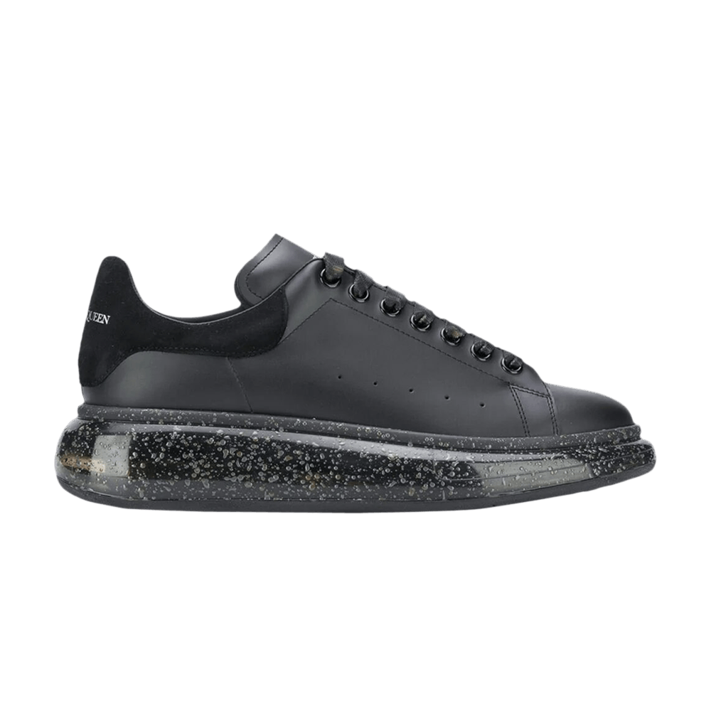 Alexander McQueen Wmns Oversized Sneaker 'Clear Sole - Black Grey Speckled'