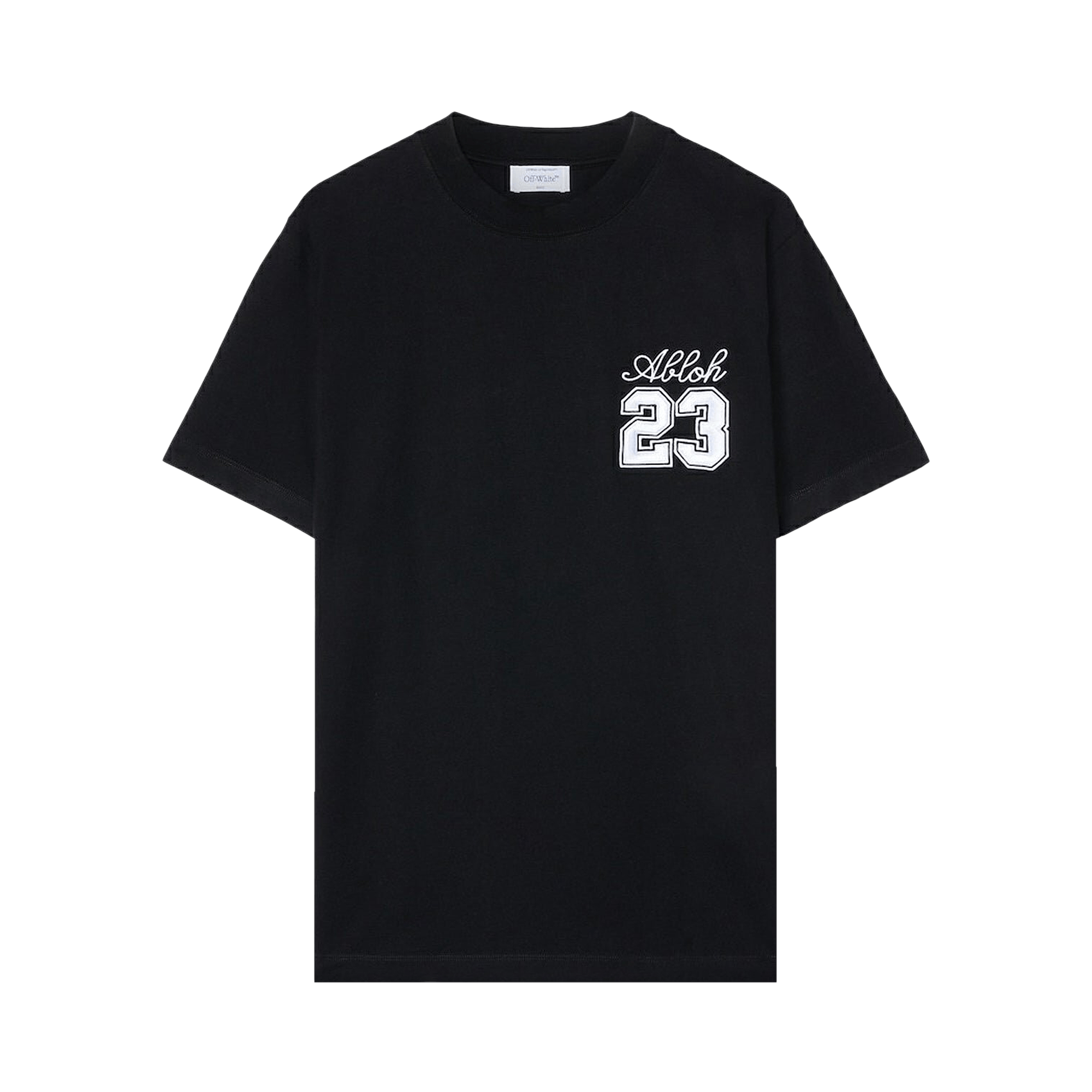 Off-White 23 Logo Slim Short-Sleeve Tee 'Black/White'