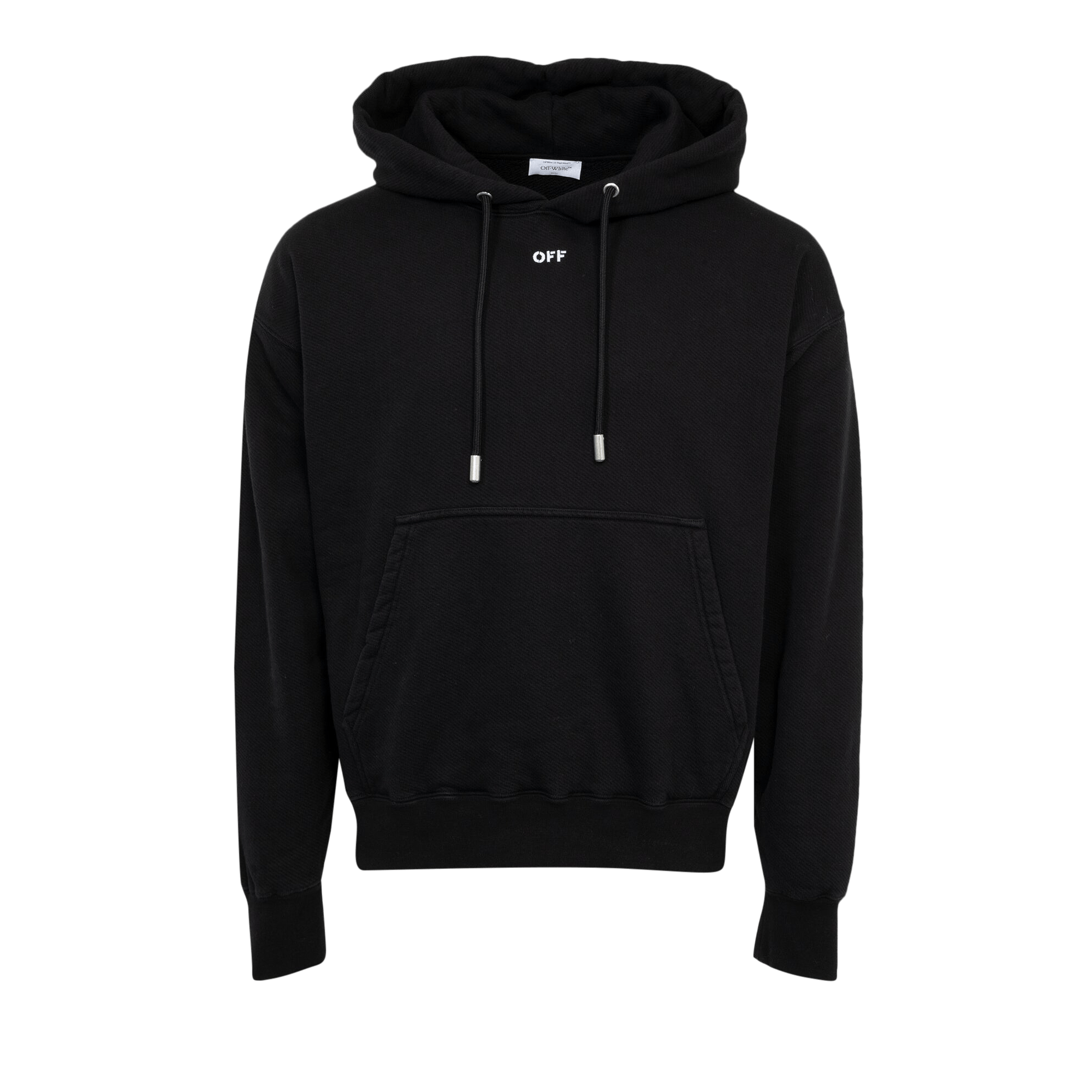 Off-White Arrow Embroidered Skate Hoodie 'Black/White'